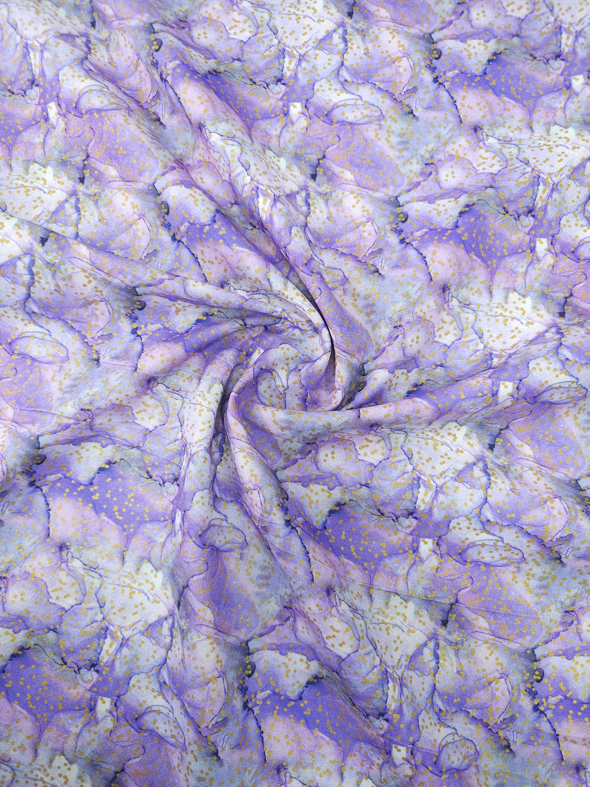 Purple/Gold Fleck Diffusion 100% Cotton - Joann