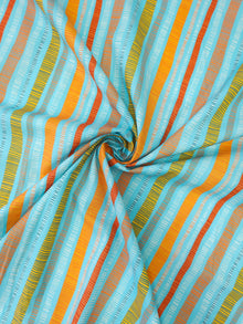  Blue/Orange Irregular Retro Stripe Cotton