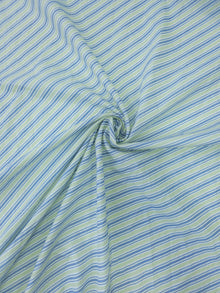  Blue/Green Diagonal Stripe Cotton - Michael Miller