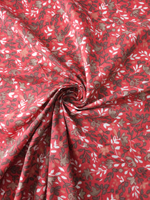  Soft Red Autumnal Leaf Print 100% Cotton