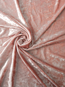  Salmon Pink Crushed Velvet