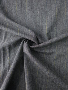  Greyish Brown Stripe Wool Suiting