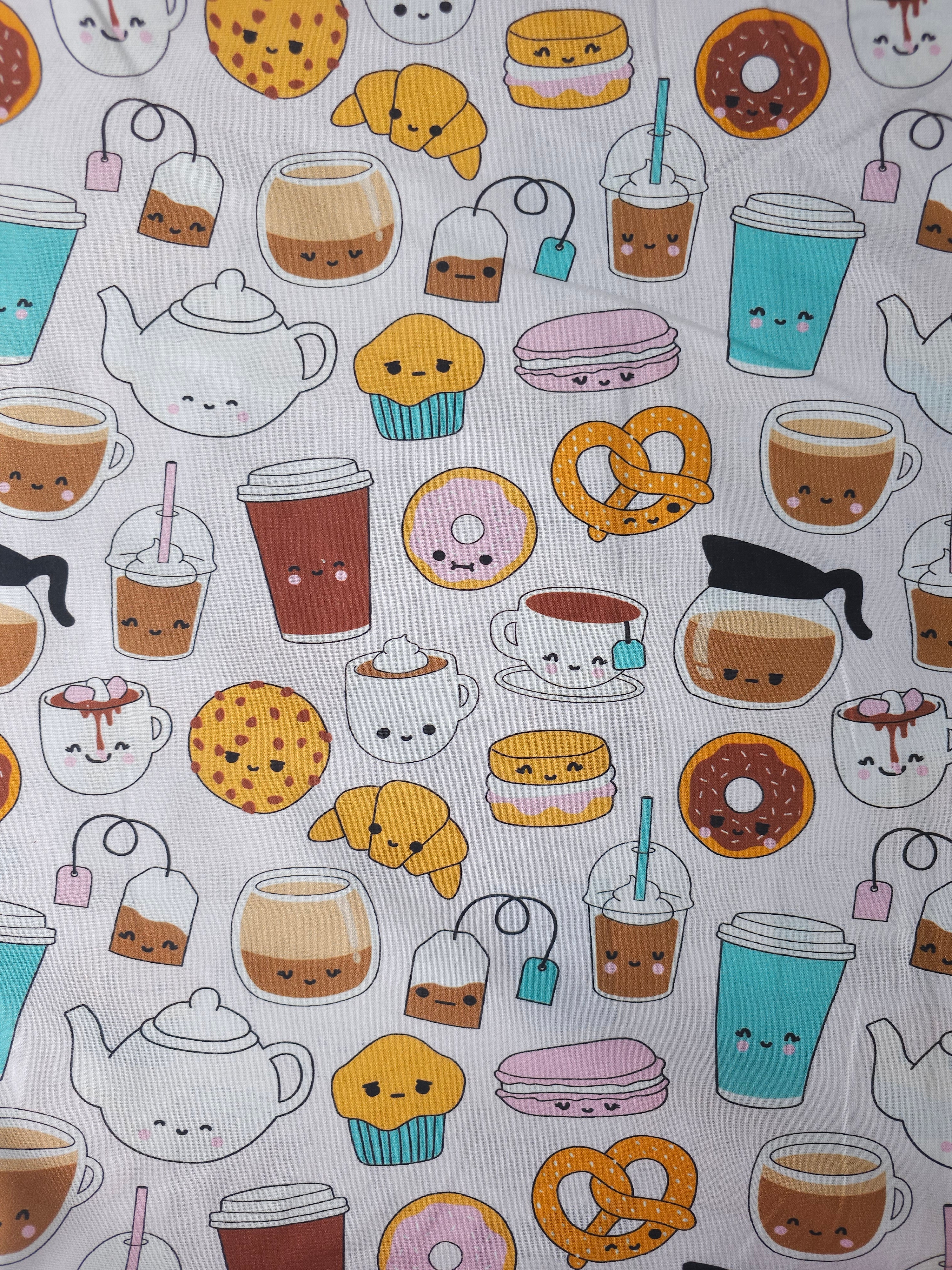 Novelty Coffee Shop 100% Cotton