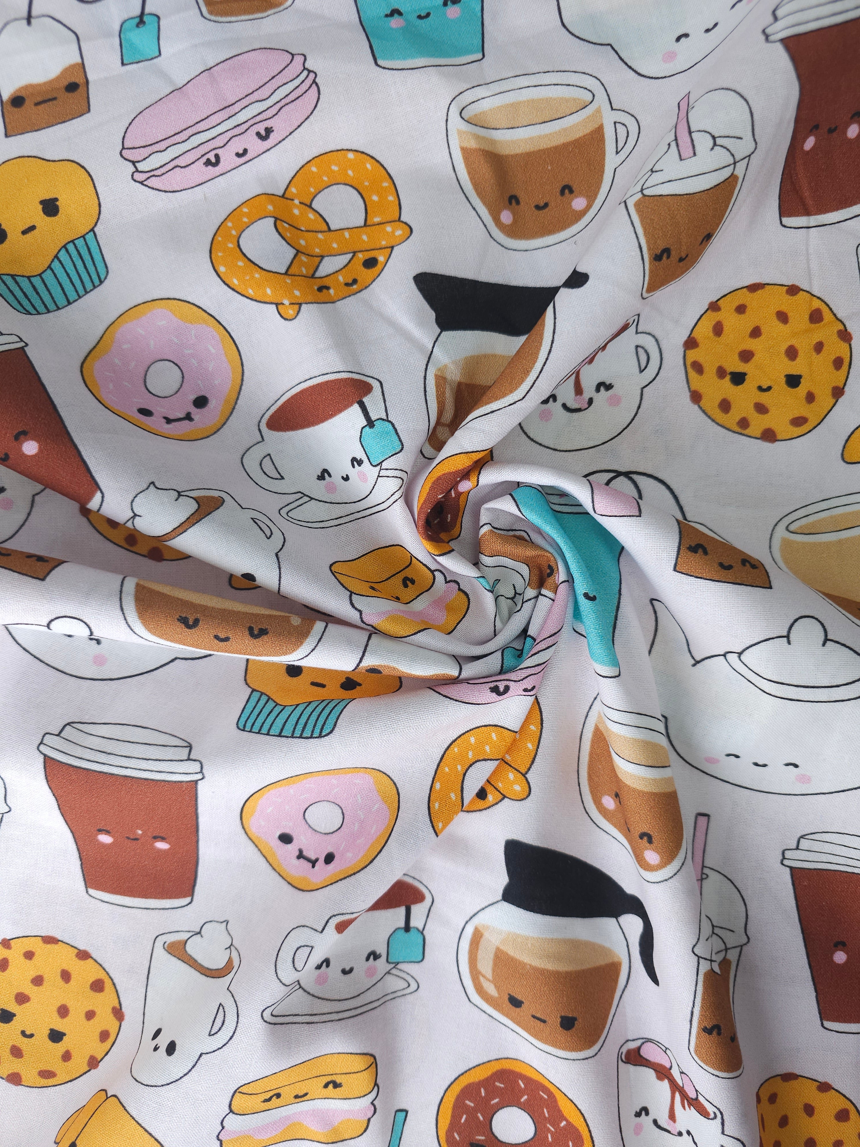 Novelty Coffee Shop 100% Cotton