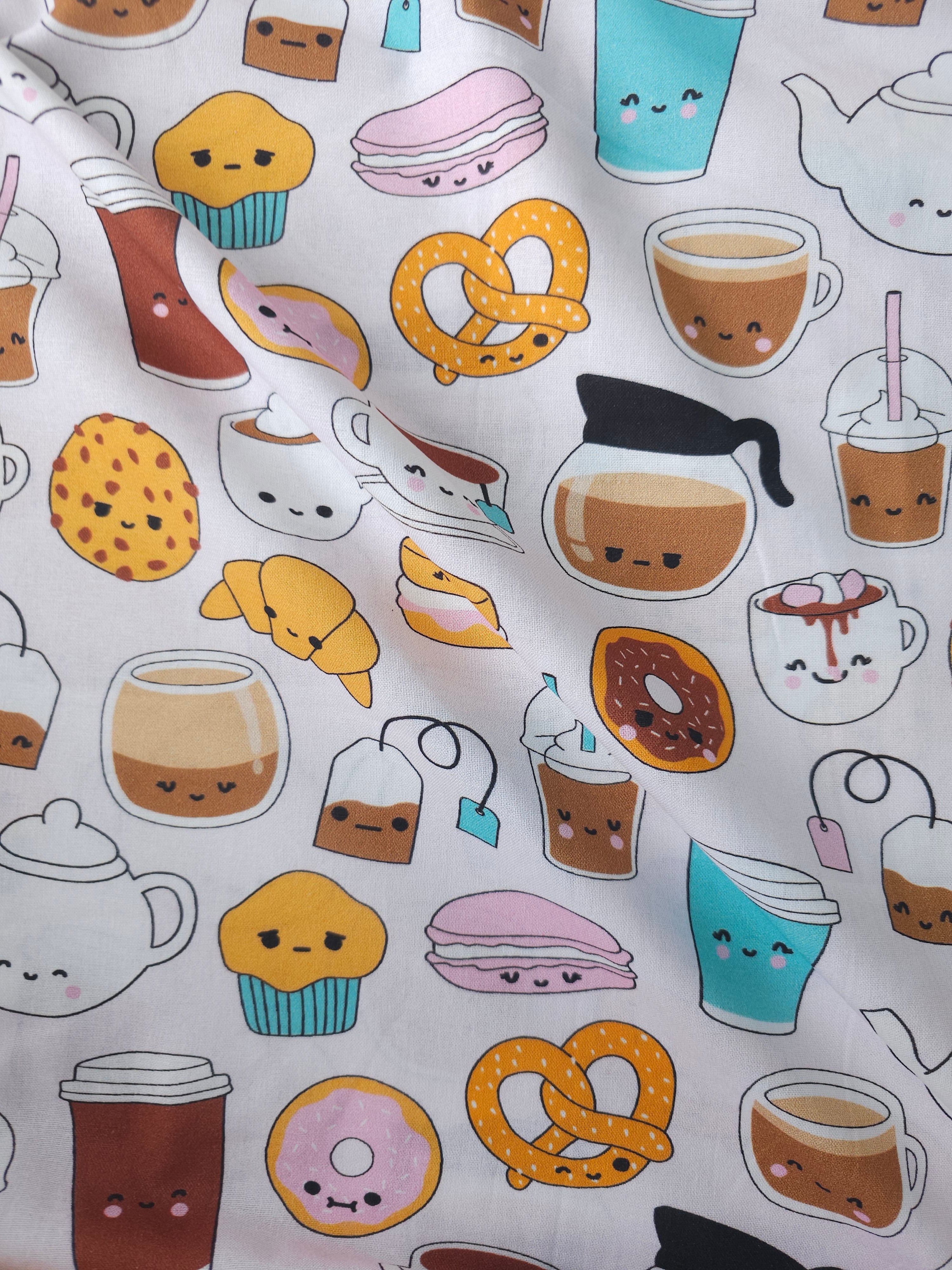 Novelty Coffee Shop 100% Cotton
