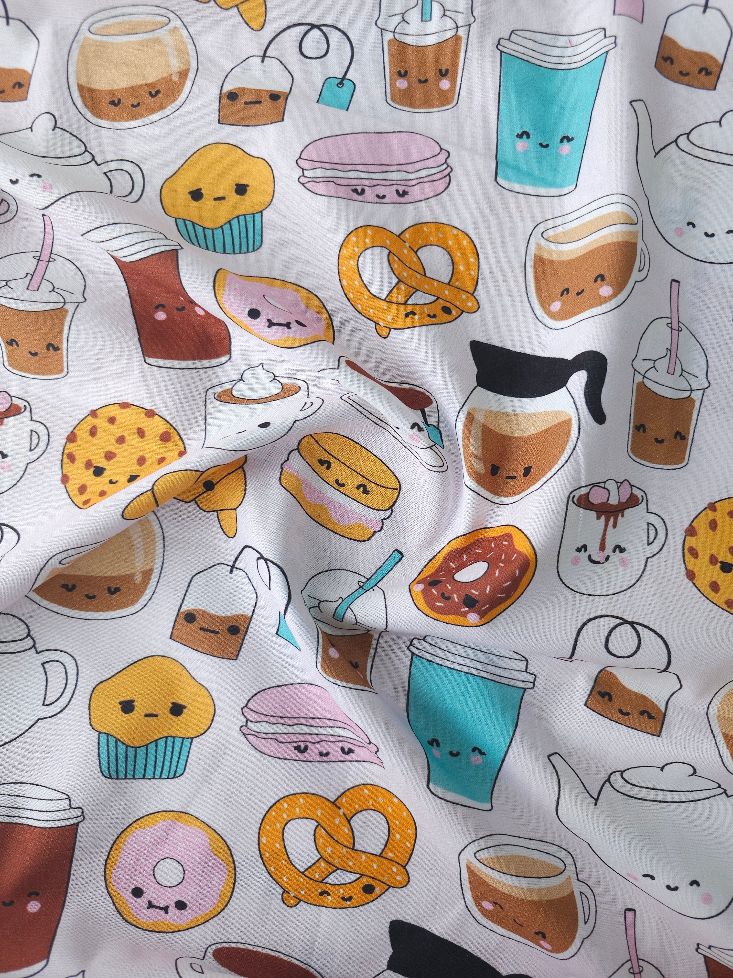 Novelty Coffee Shop 100% Cotton