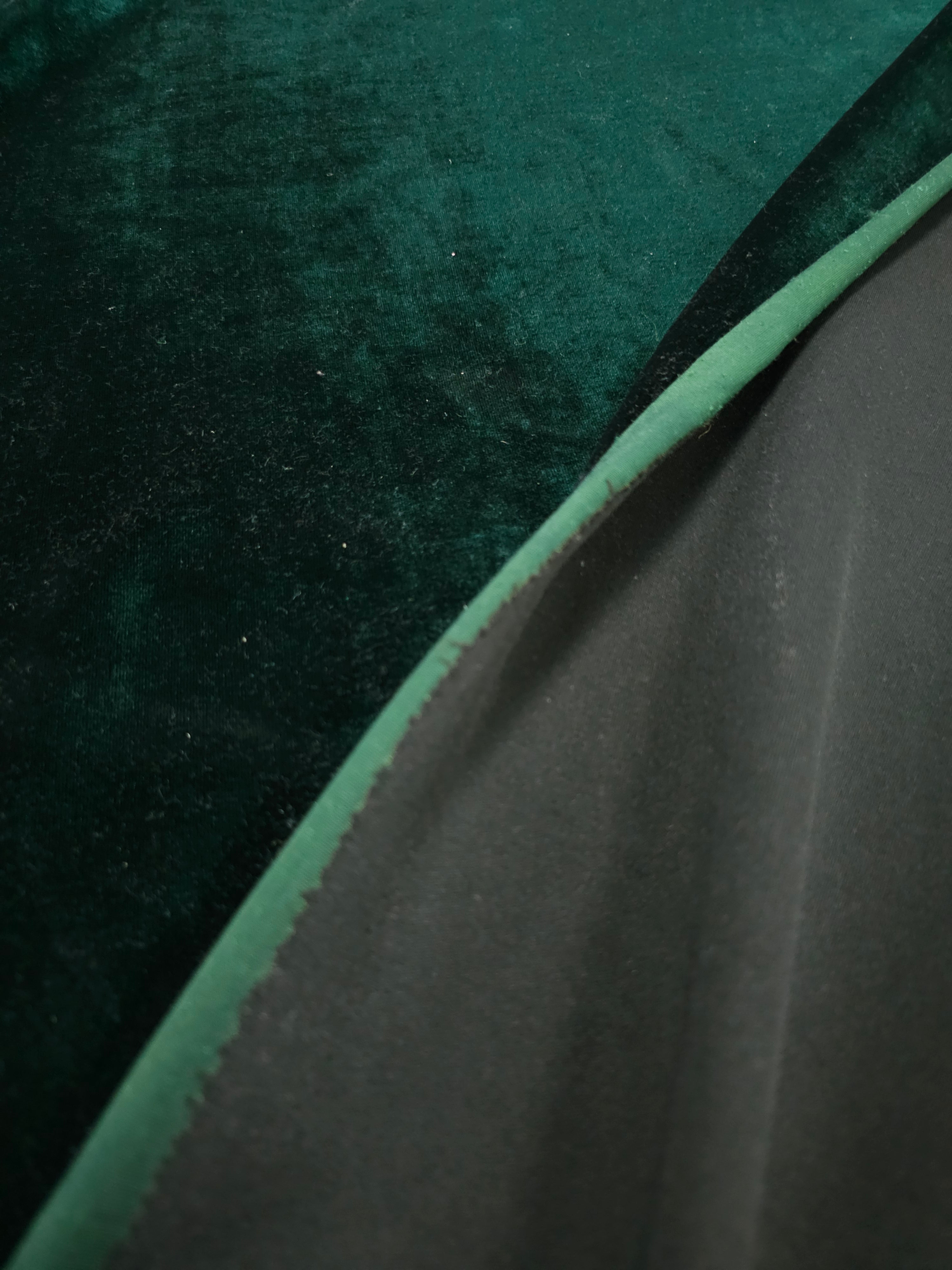 Festive Green Scuba-Backed Velvet