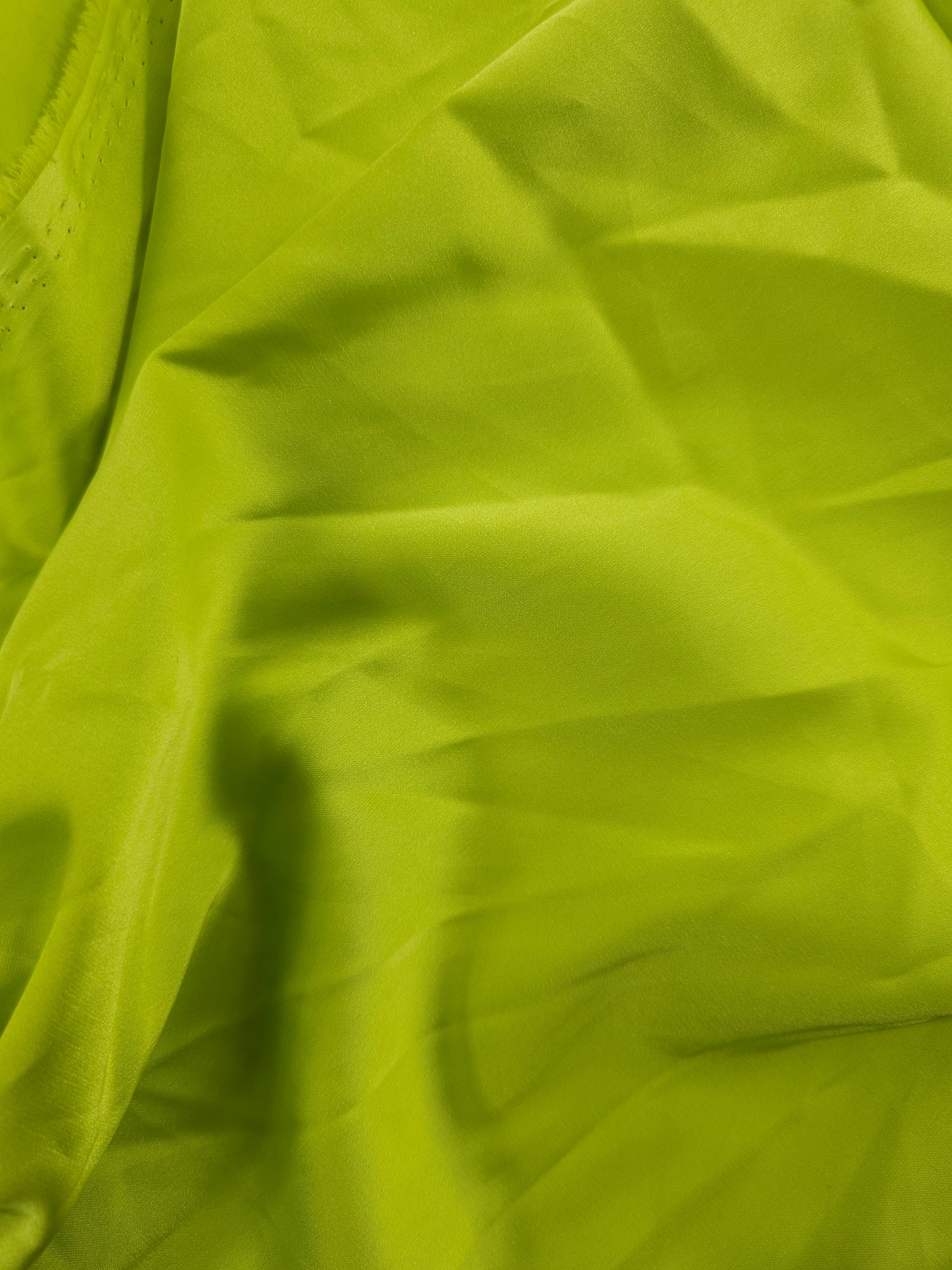Lime poly satin - 2.05m Piece