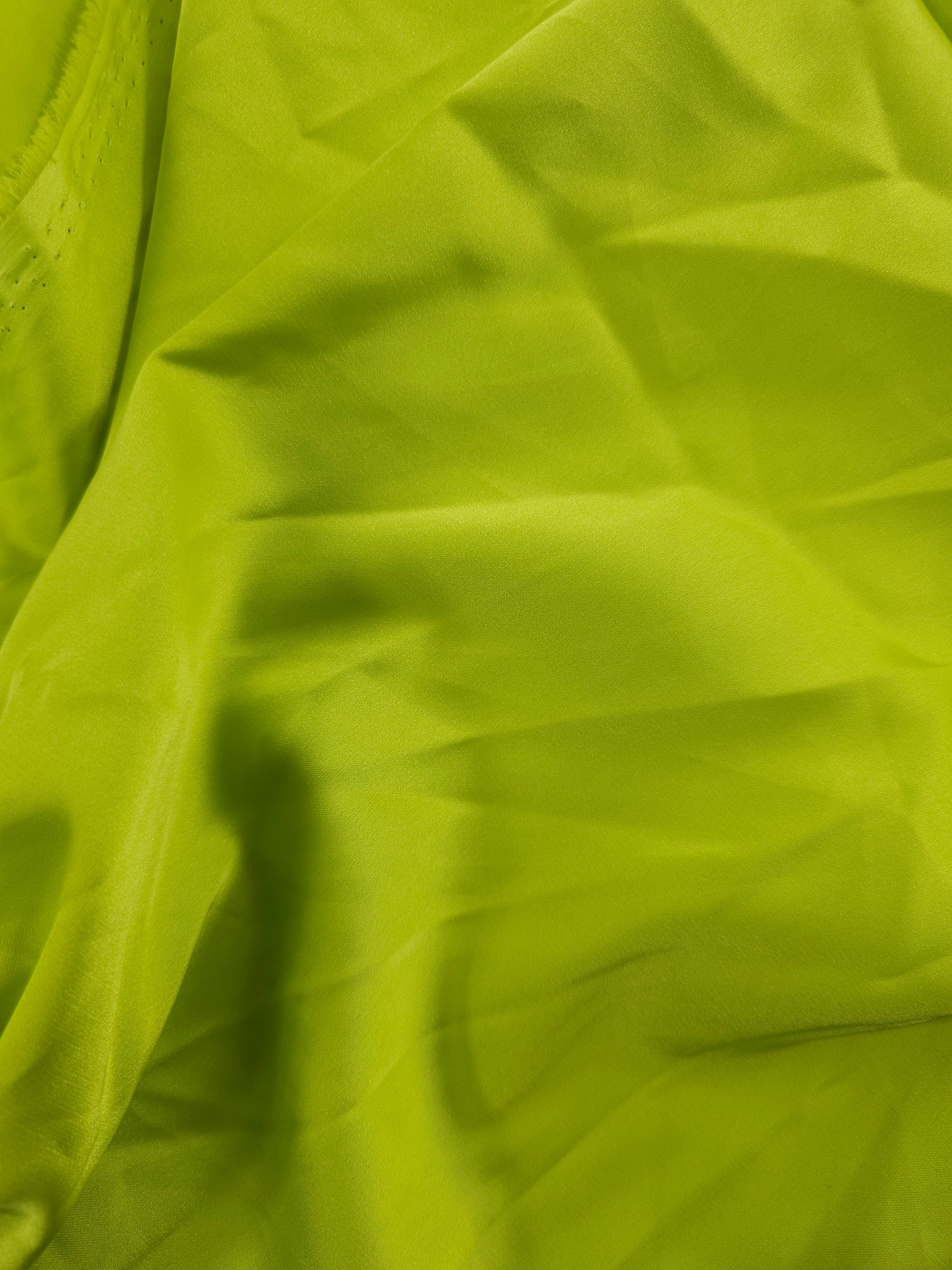 Lime poly satin - 2.05m Piece