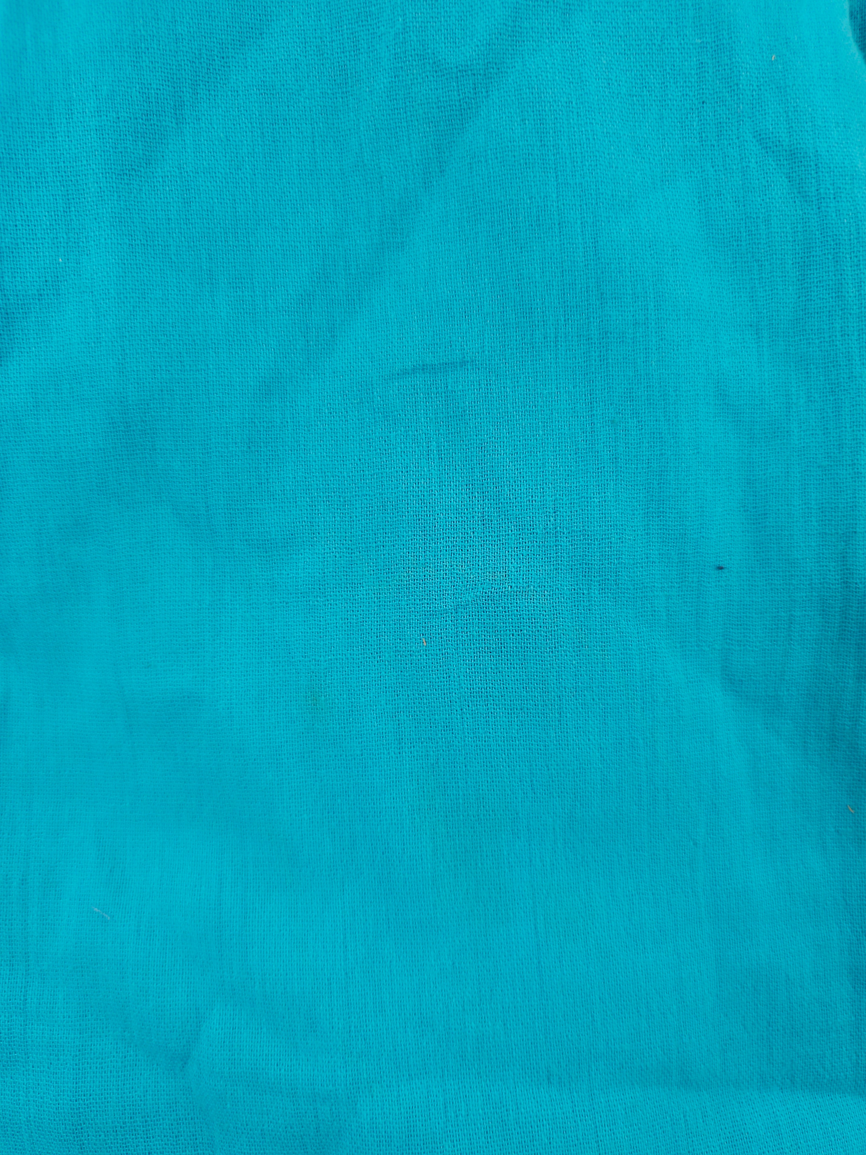 Electric Blue Crinkle Cotton - 3.3m Piece