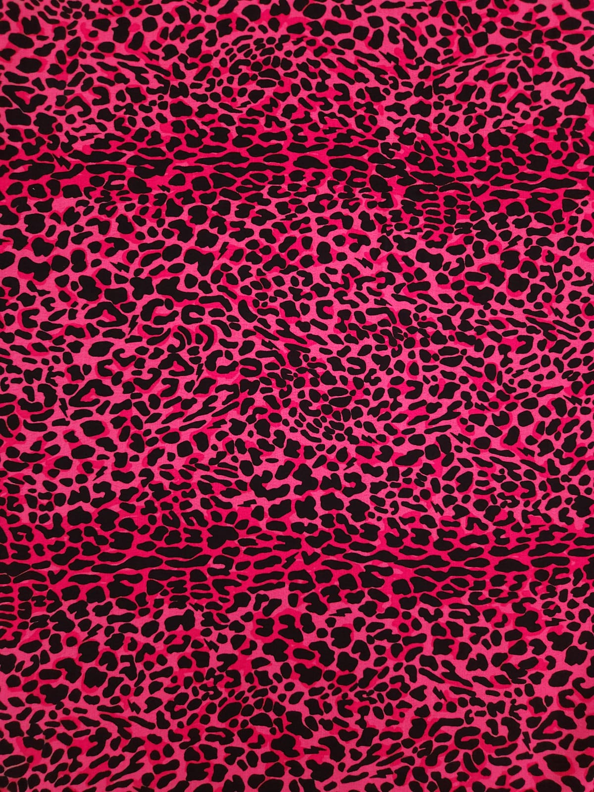 Hot Pink Mini Leopard Viscose Crepe *SCAMP & DUDE*