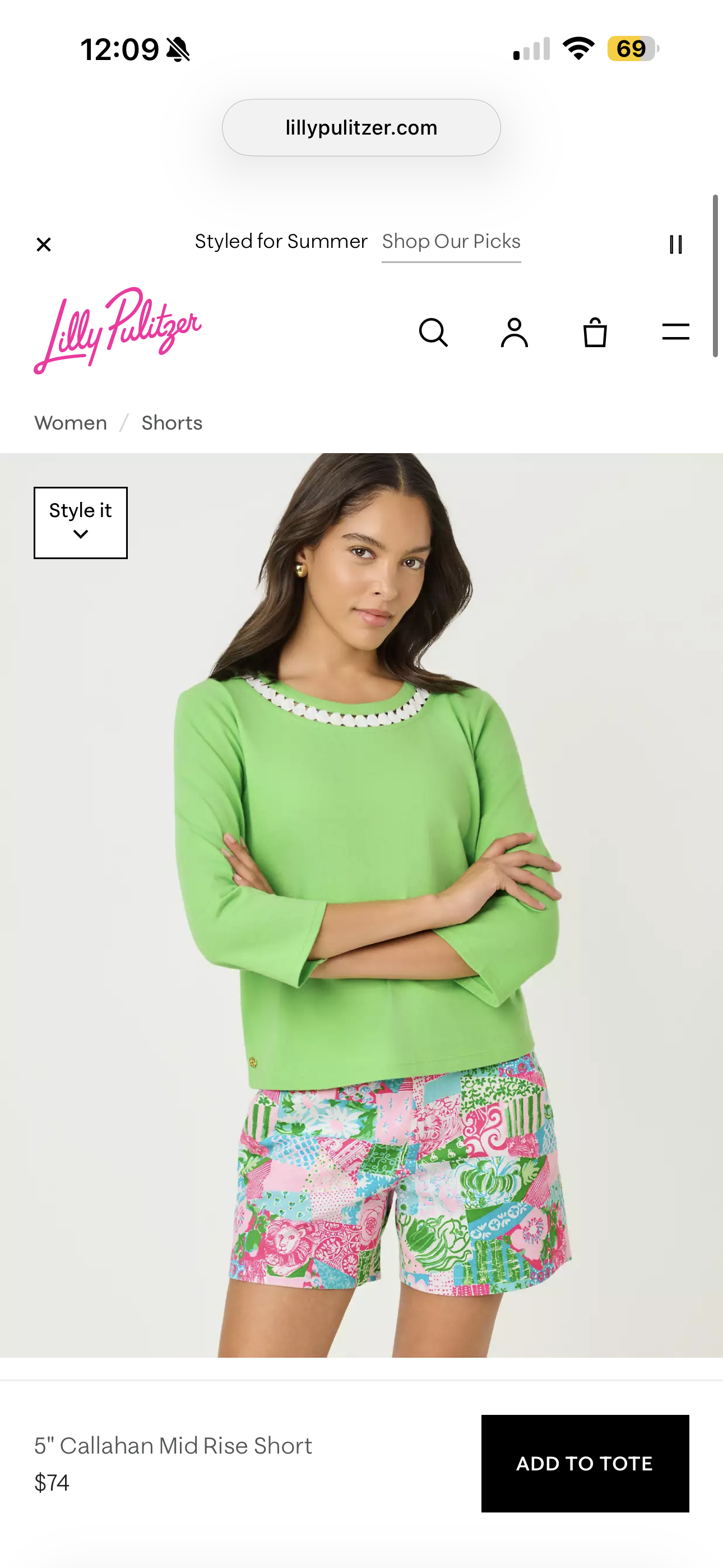 Neon Colour Shifter Abstract Floral Lion Cotton Poplin - Lilly Pulitzer