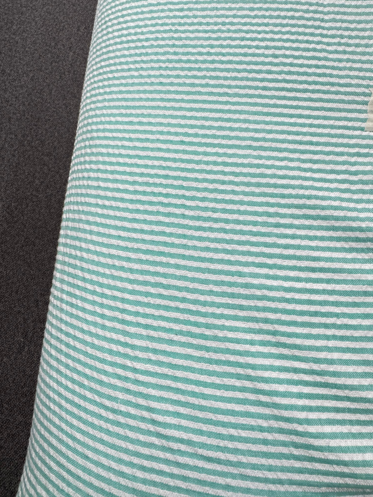 Mint Green Stripe Cotton SeerSucker *PRE ORDER*