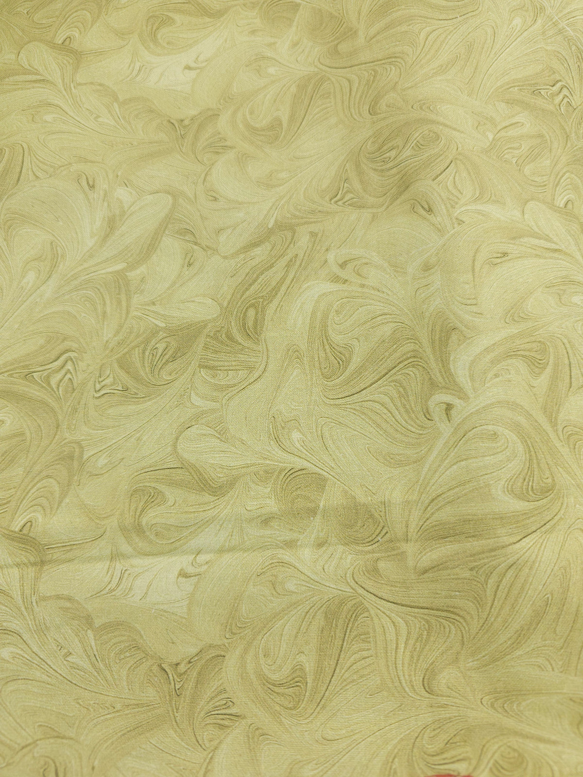 Ochre swirl Cotton- 1.3m piece
