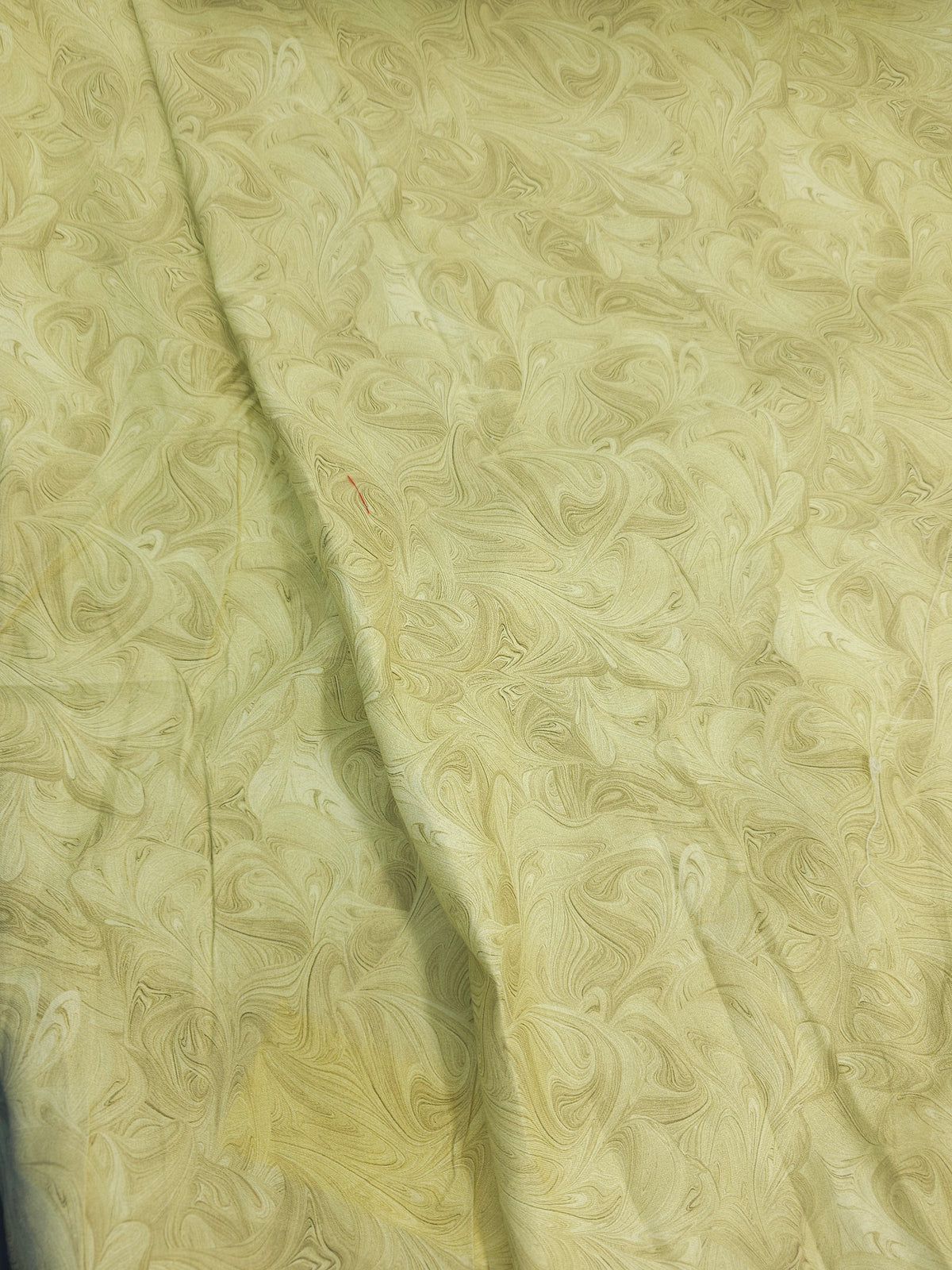 Ochre swirl Cotton- 1.3m piece