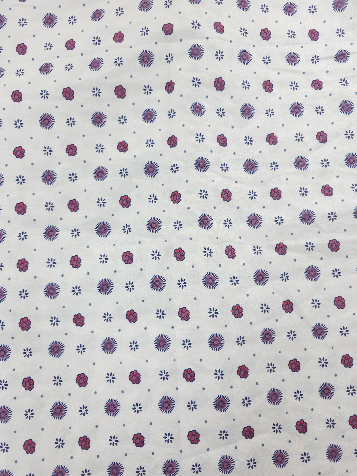White little floral Cotton- 2m piece