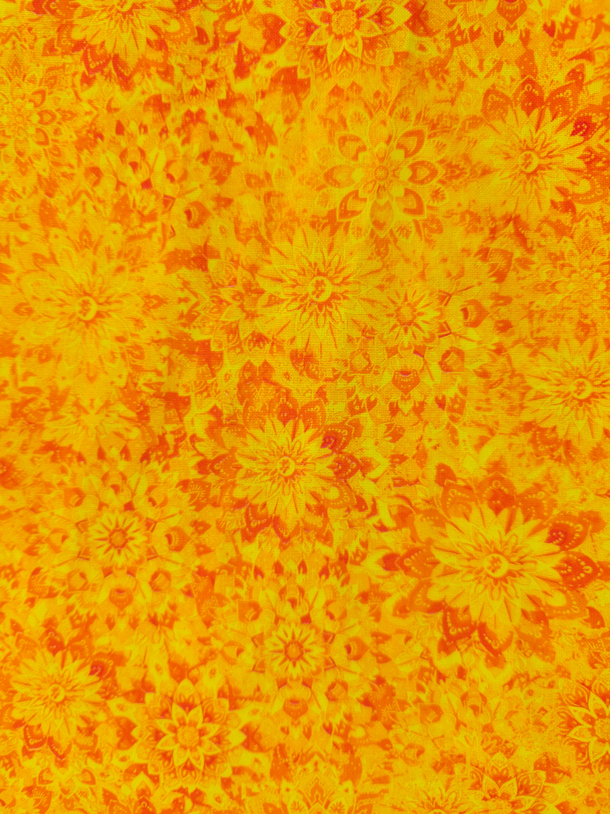 Sunshine mandala burst Cotton- 2.7m piece
