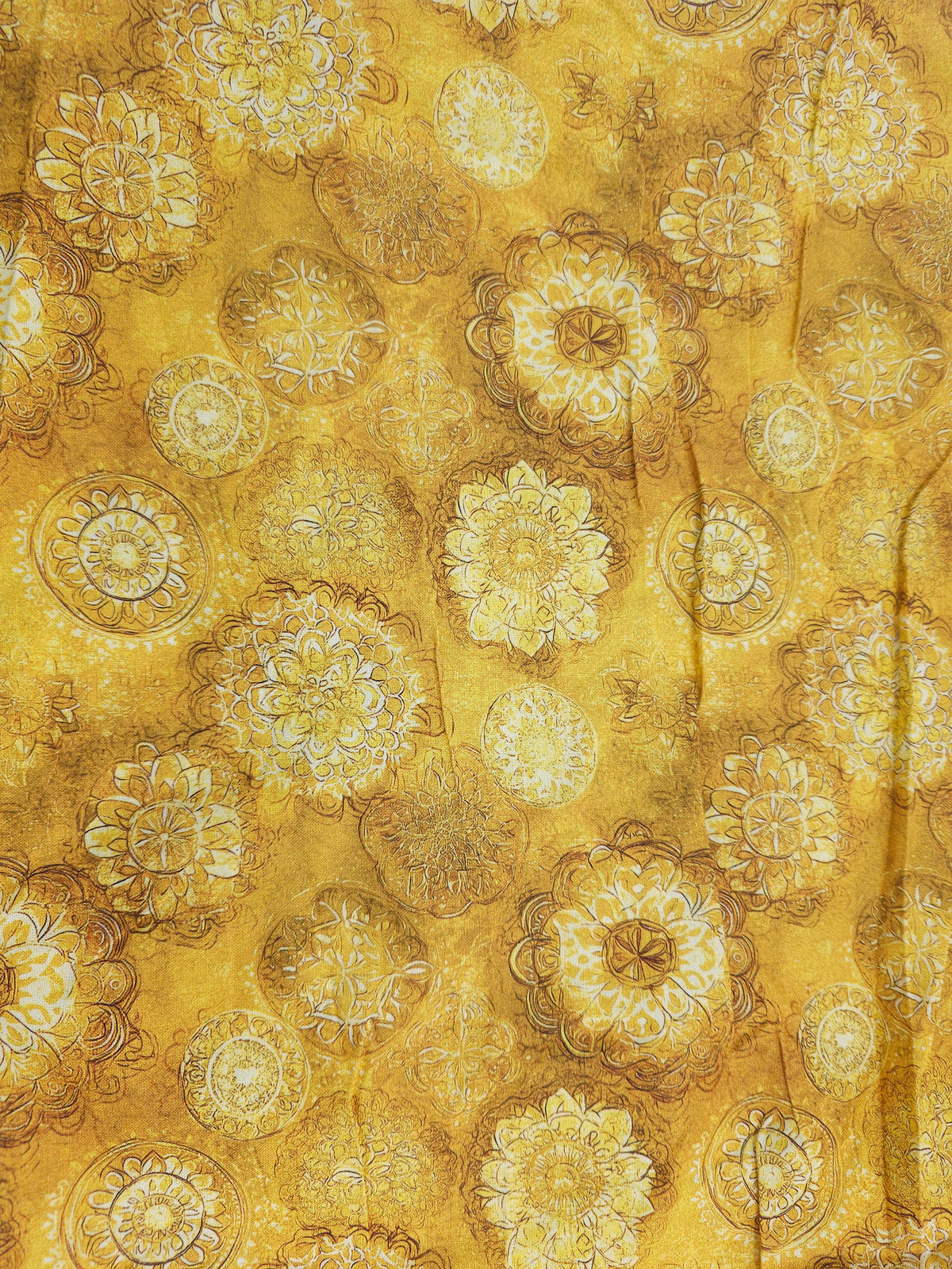 Golden mandala Cotton (Various sizes)
