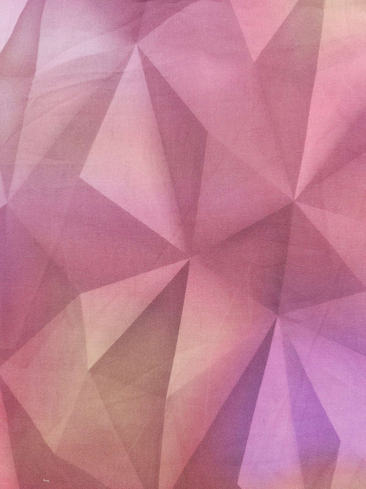 Pink golden geometric Cotton- 1.5m piece
