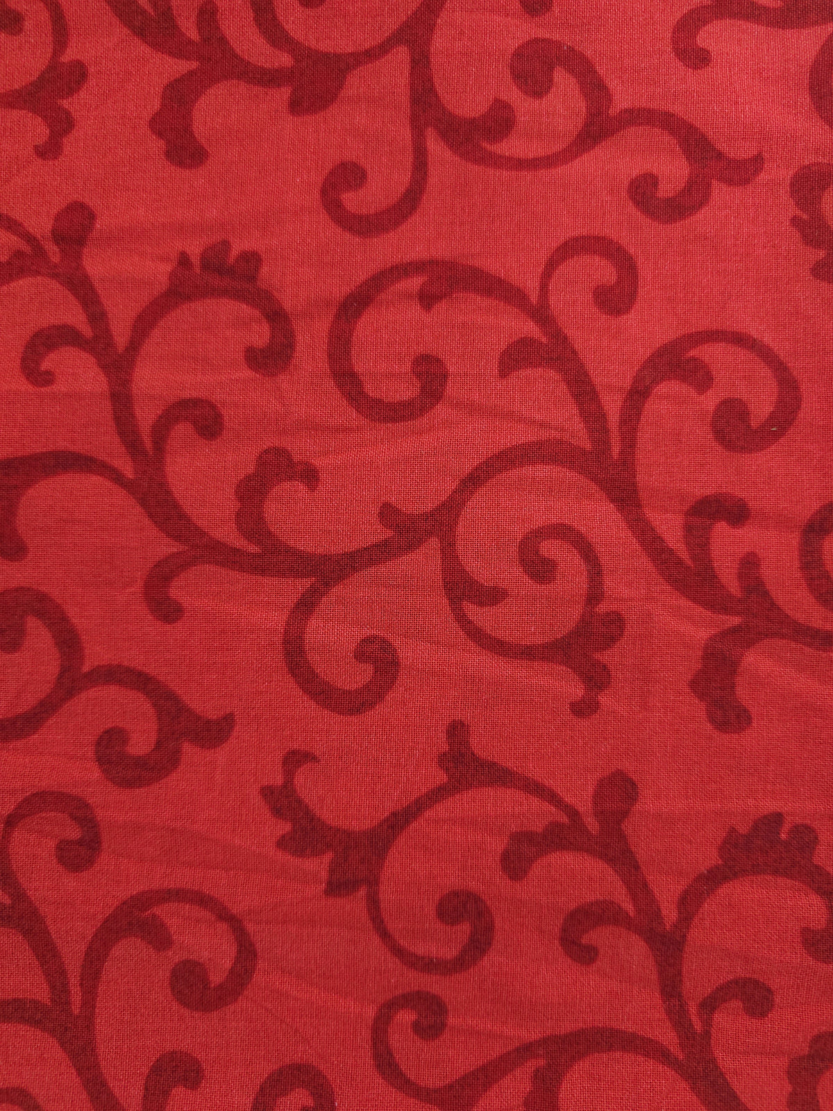 Red swirl Cotton (Various sizes)