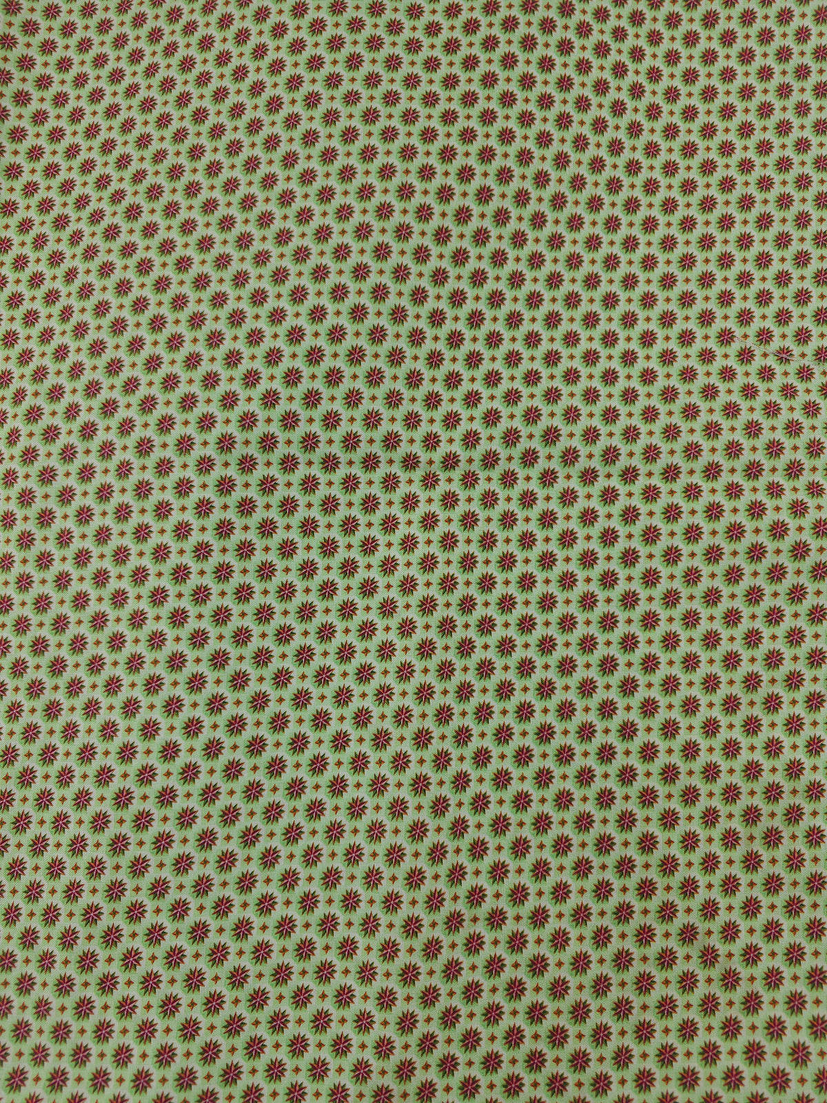 Xmas green star Cotton (Various sizes)