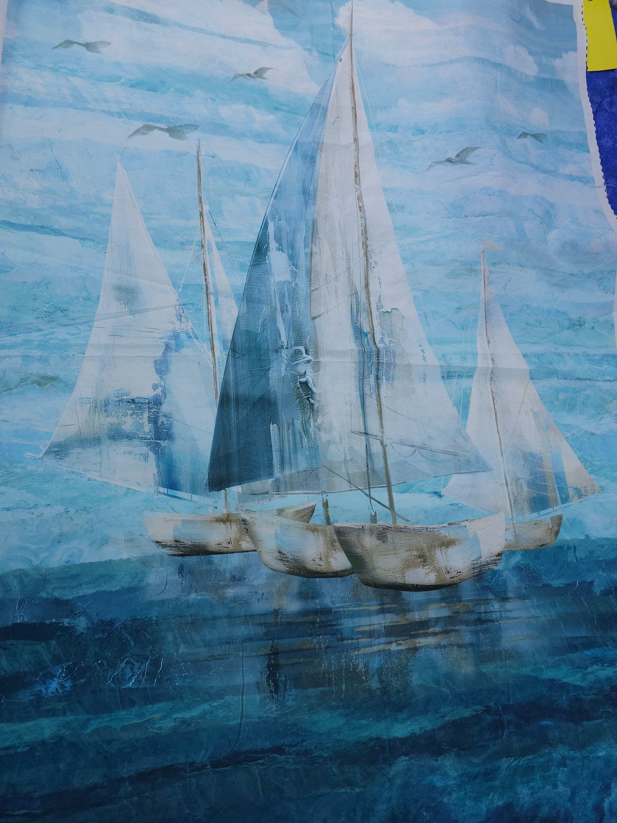 Ship ahoy Cotton panel- 0.6m piece