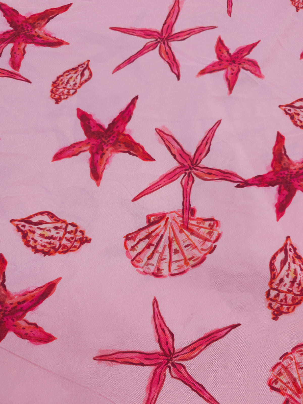 Pink and red shell Rayan jersey- 1.3m piece