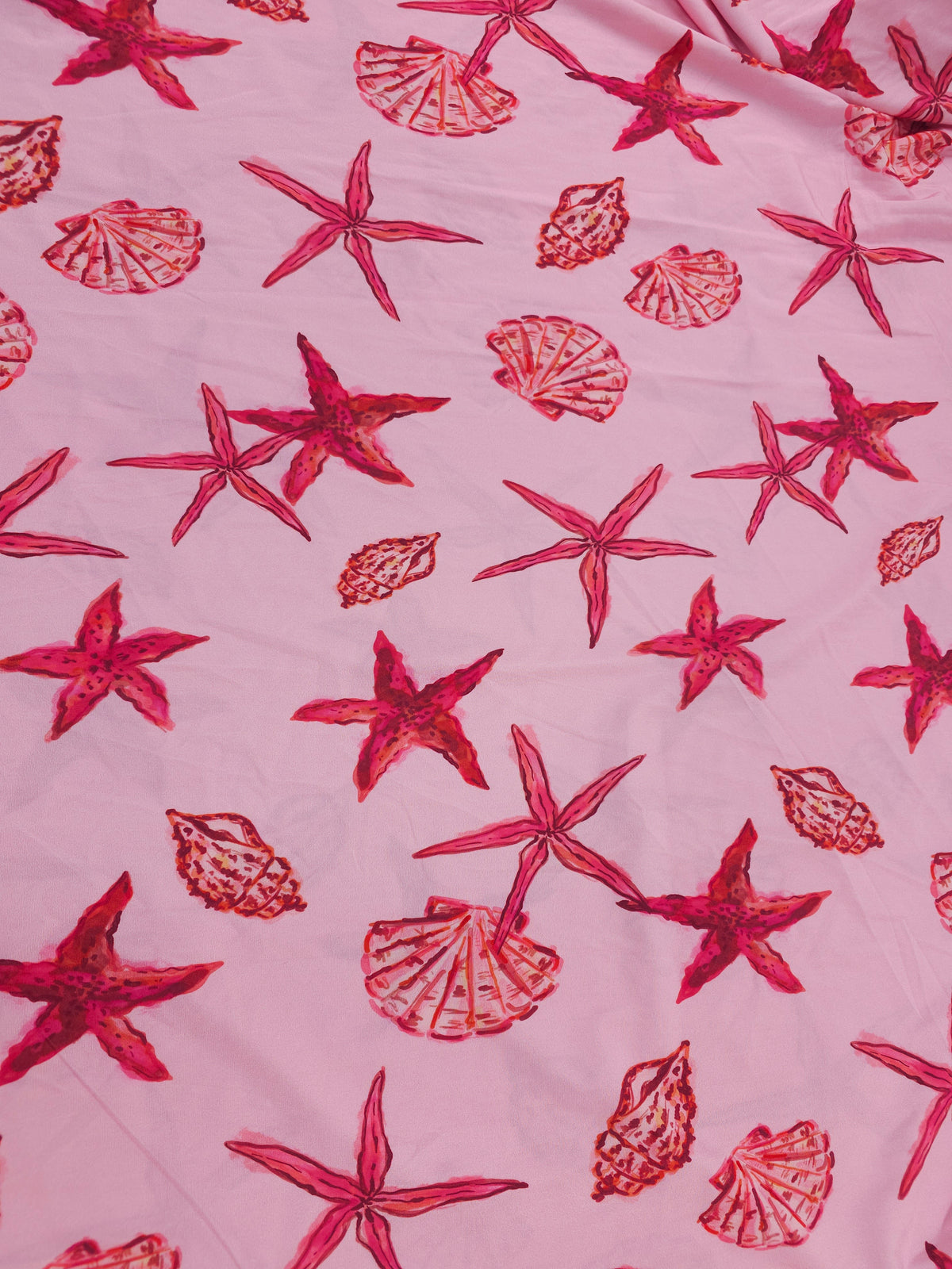 Pink and red shell Rayan jersey- 1.3m piece