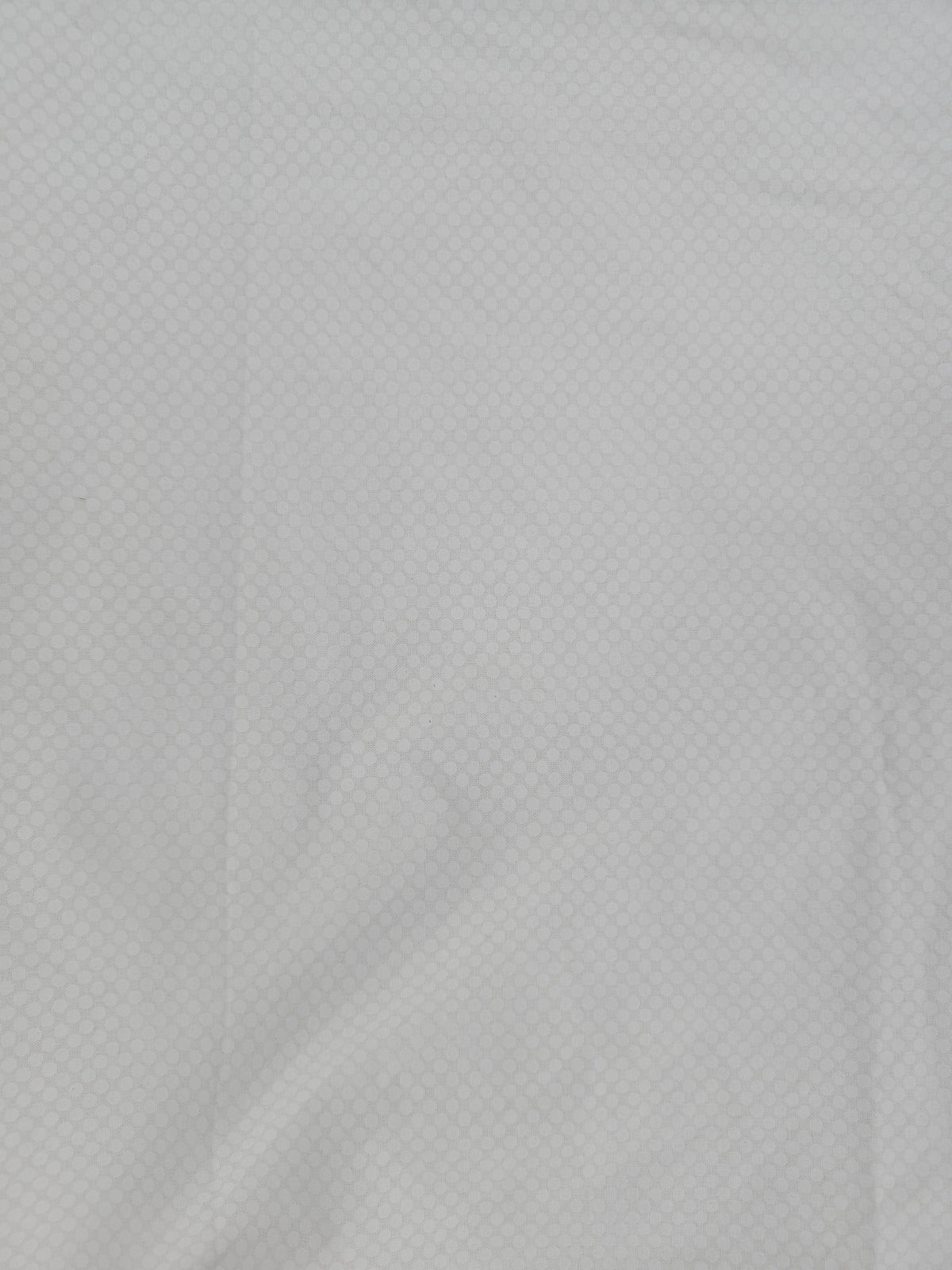 White on white spots Cotton- 1.2m piece