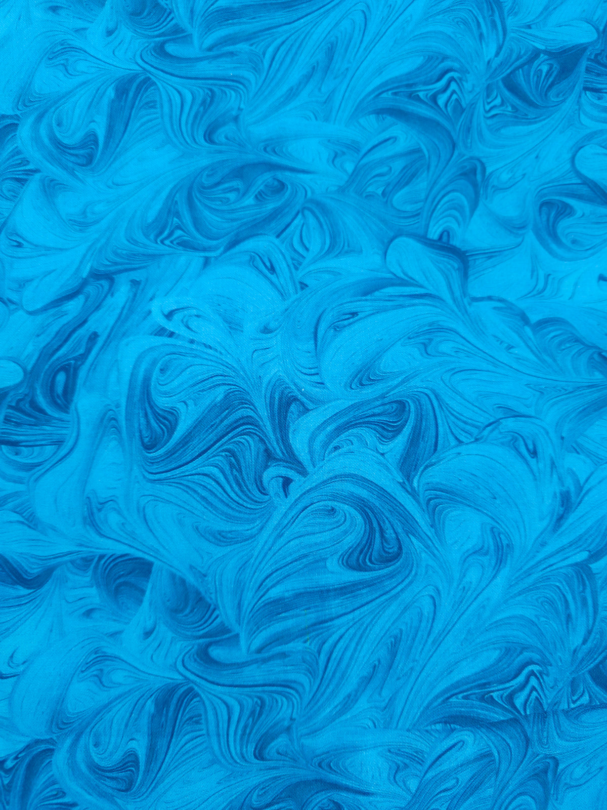 Sky blue swirl Cotton (Various sizes)