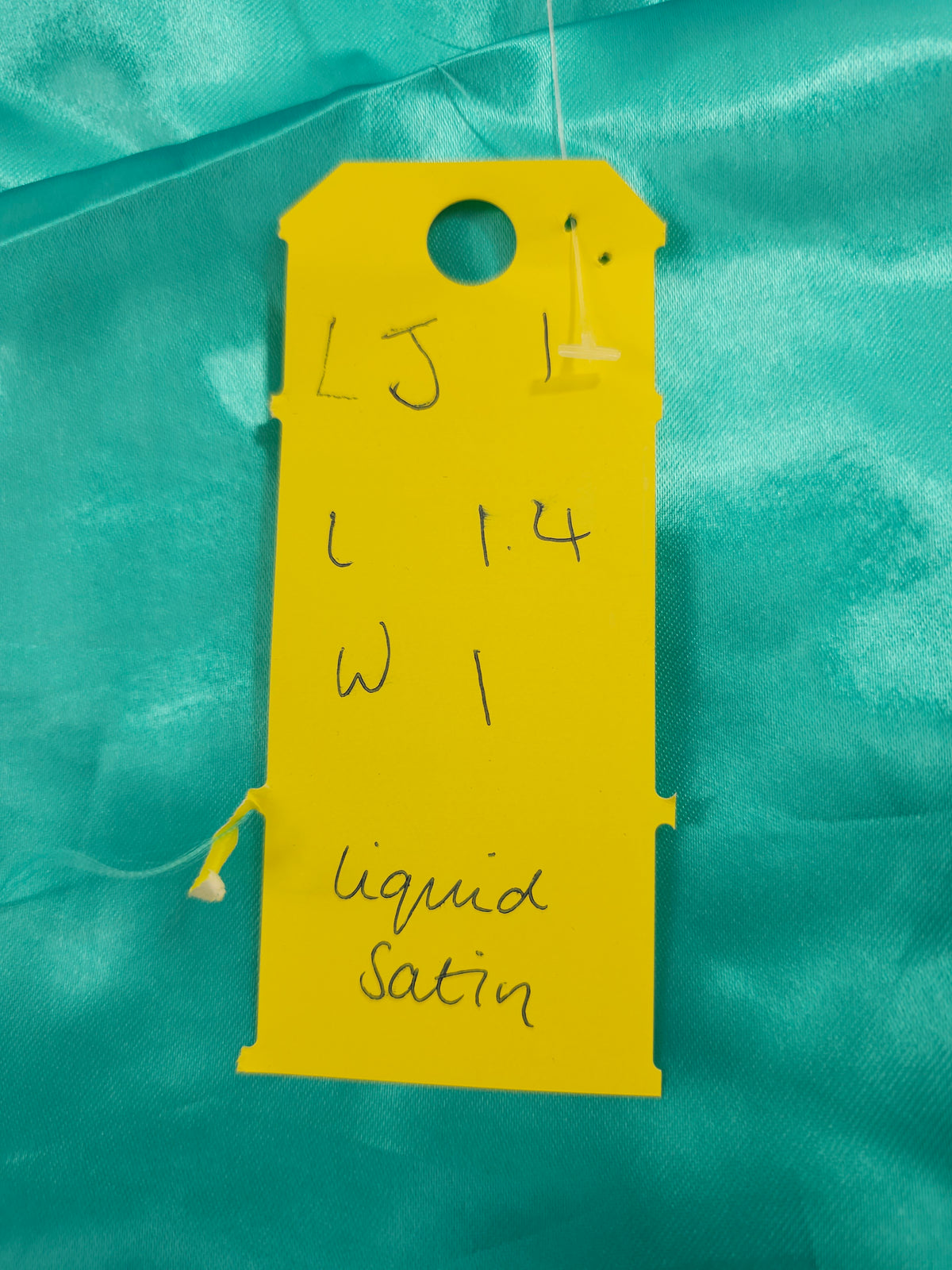 Teal Liquid satin- 1.4m piece