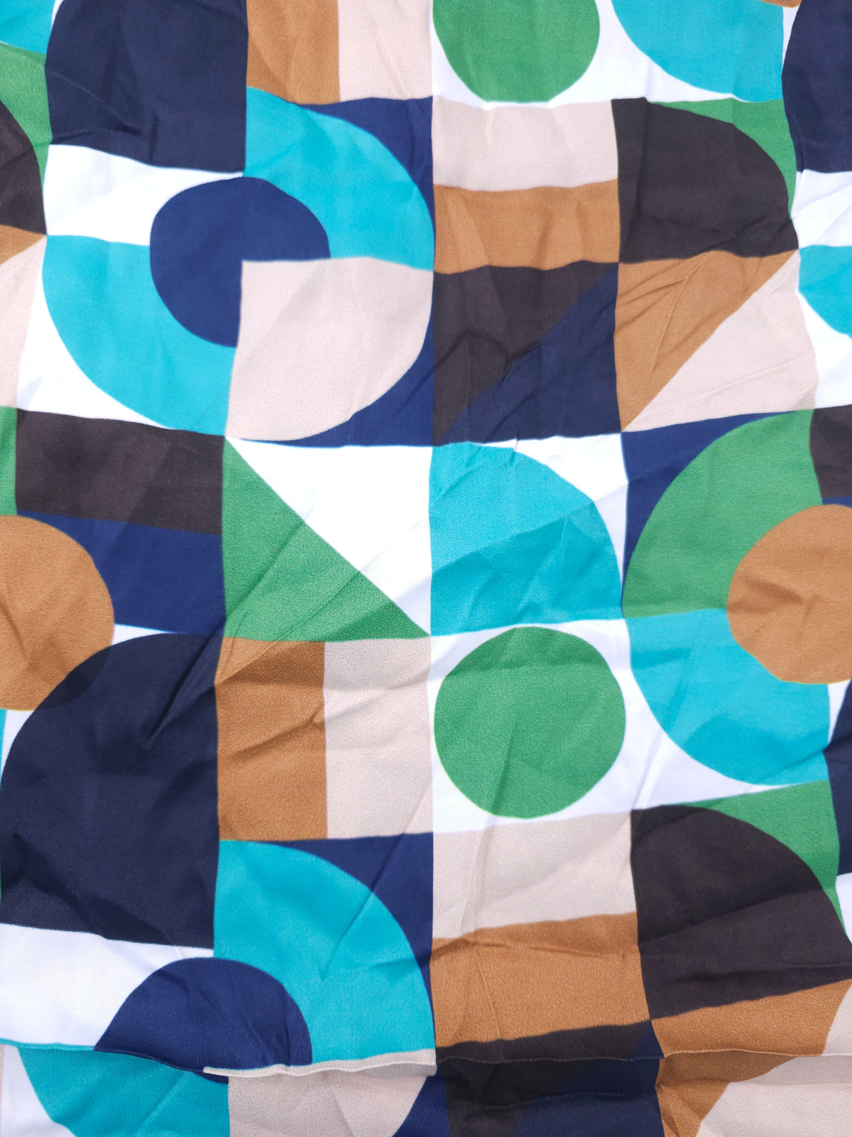 Geometric shape Cotton sateen- 1m piece