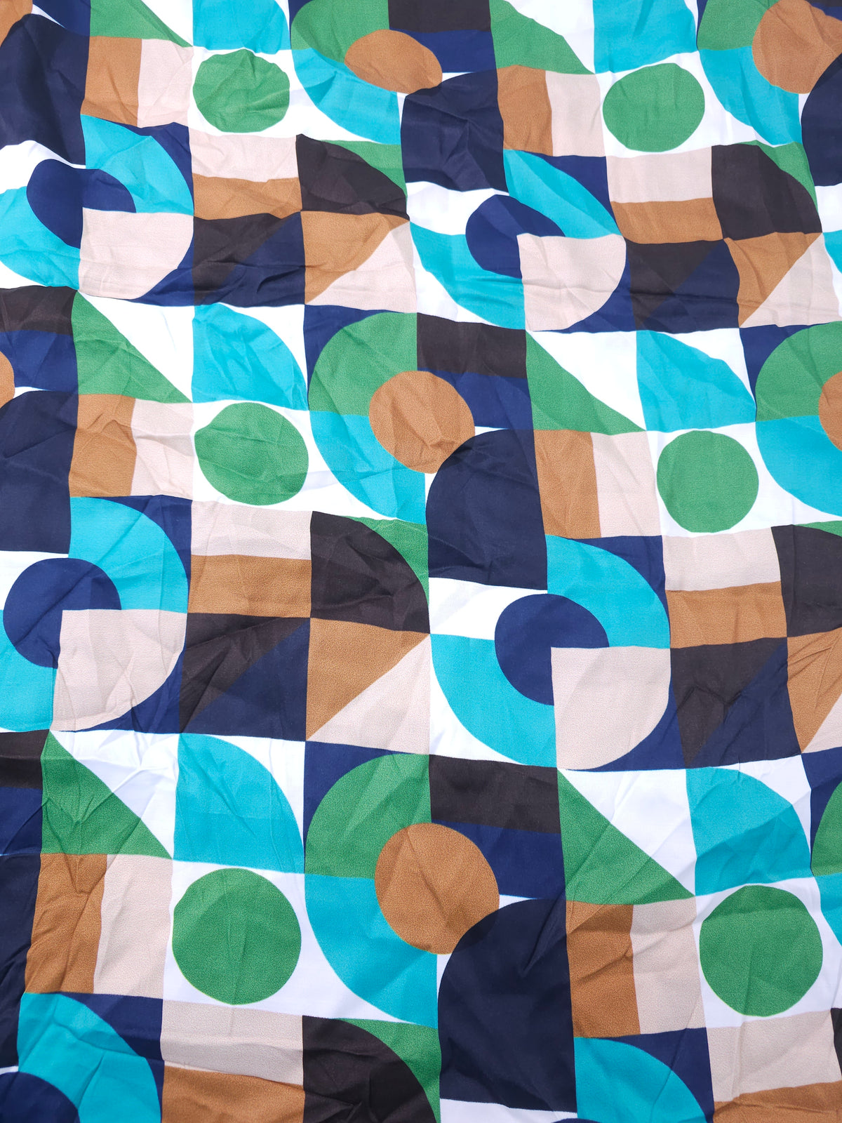Geometric shape Cotton sateen- 1m piece
