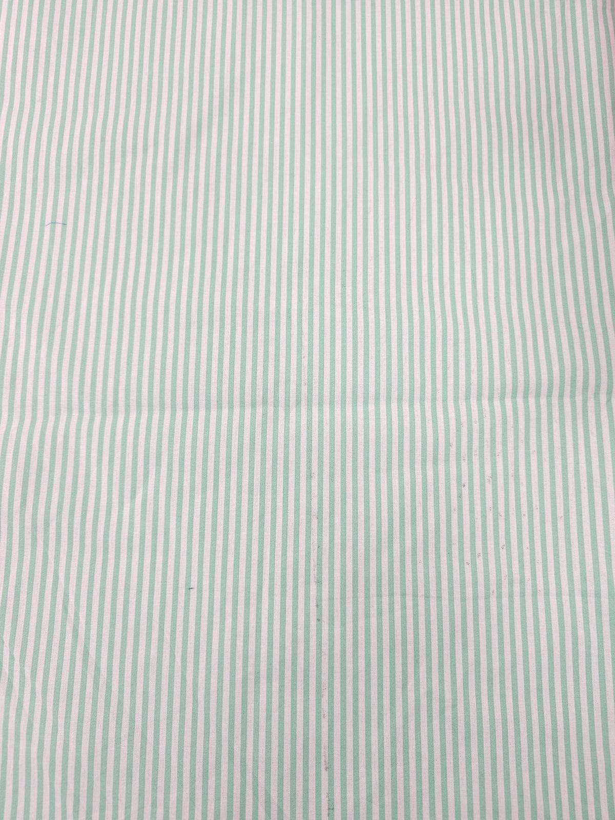 Mint stripe Cotton (Various sizes)