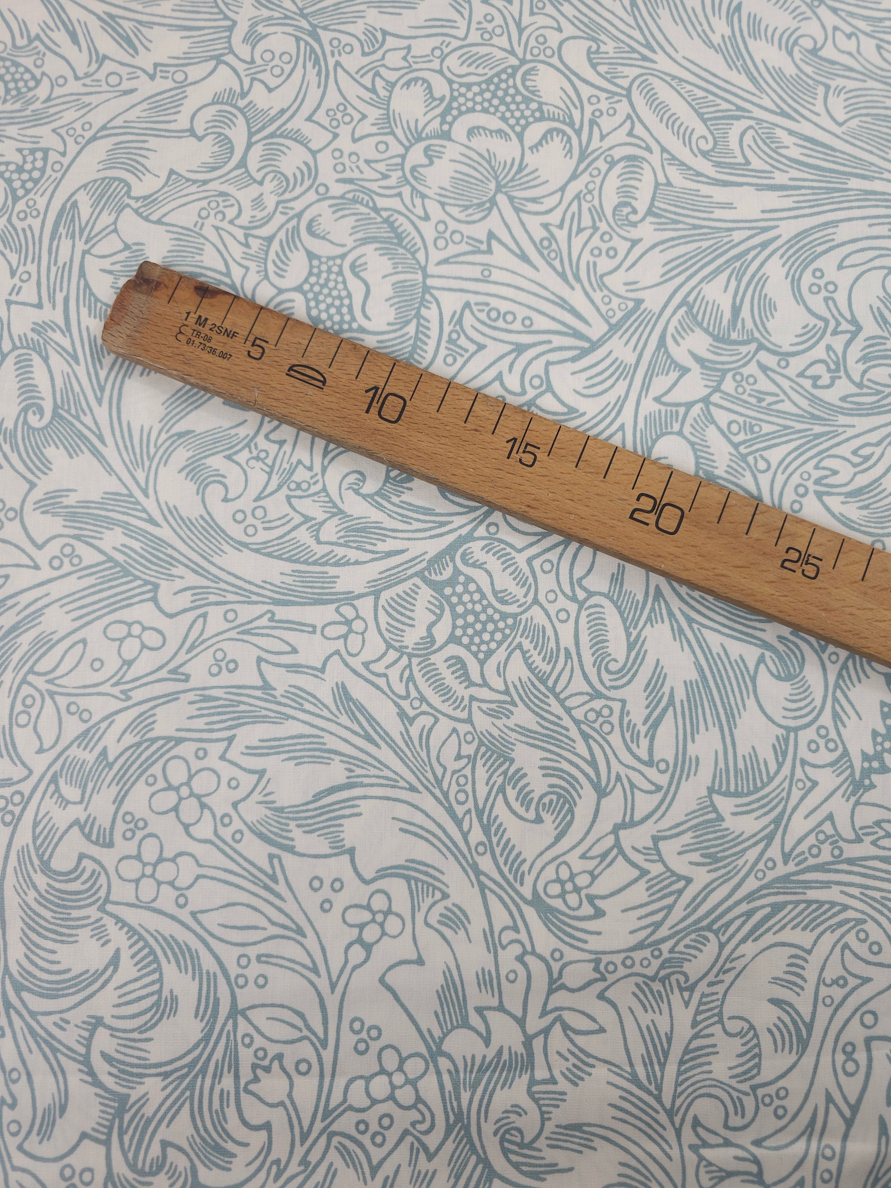 Blue Bachelor’s Button 100% Cotton 108" - William Morris *EXTRA WIDE*