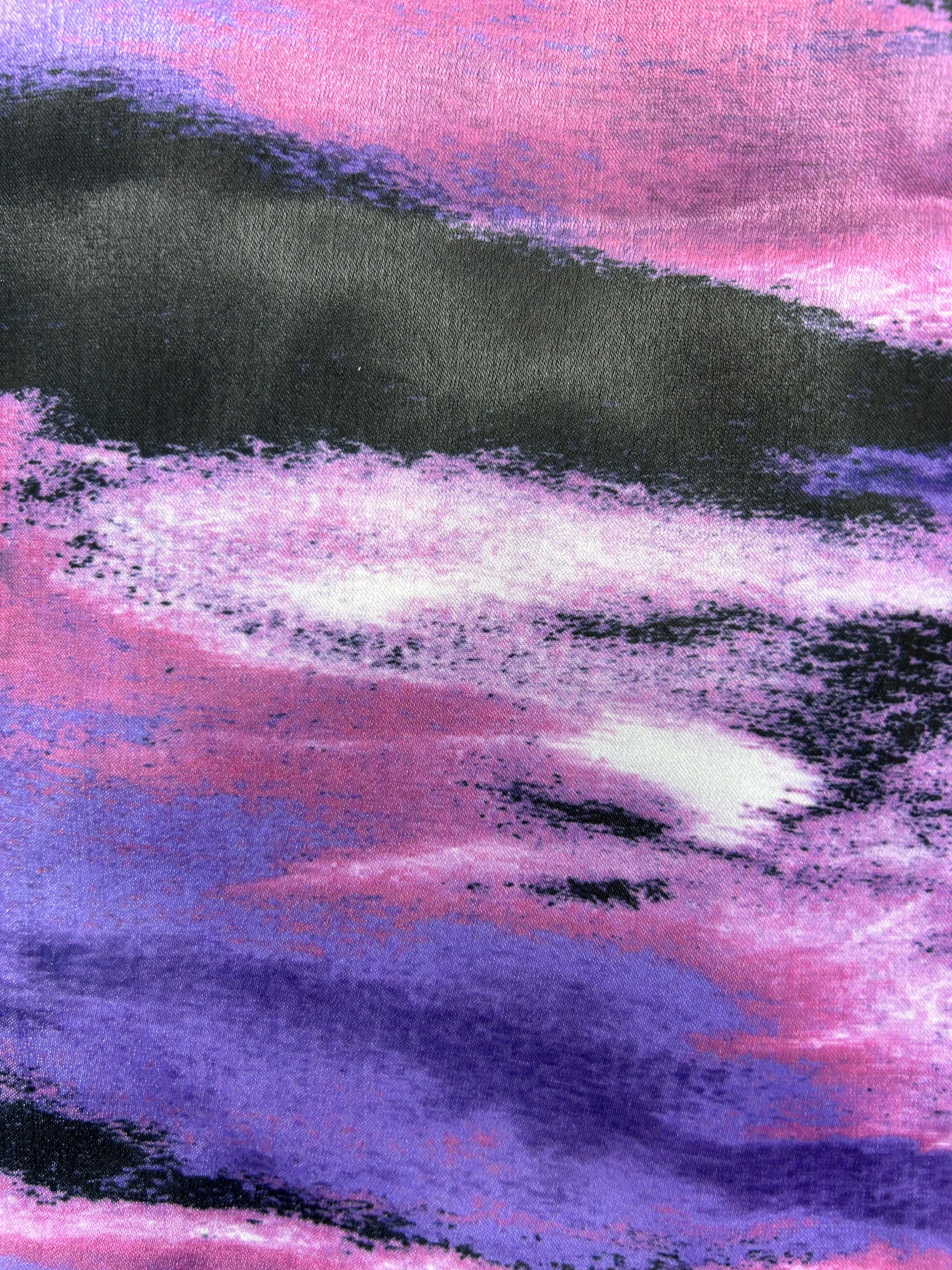 Purple Horizon Poly Satin - 3m Piece