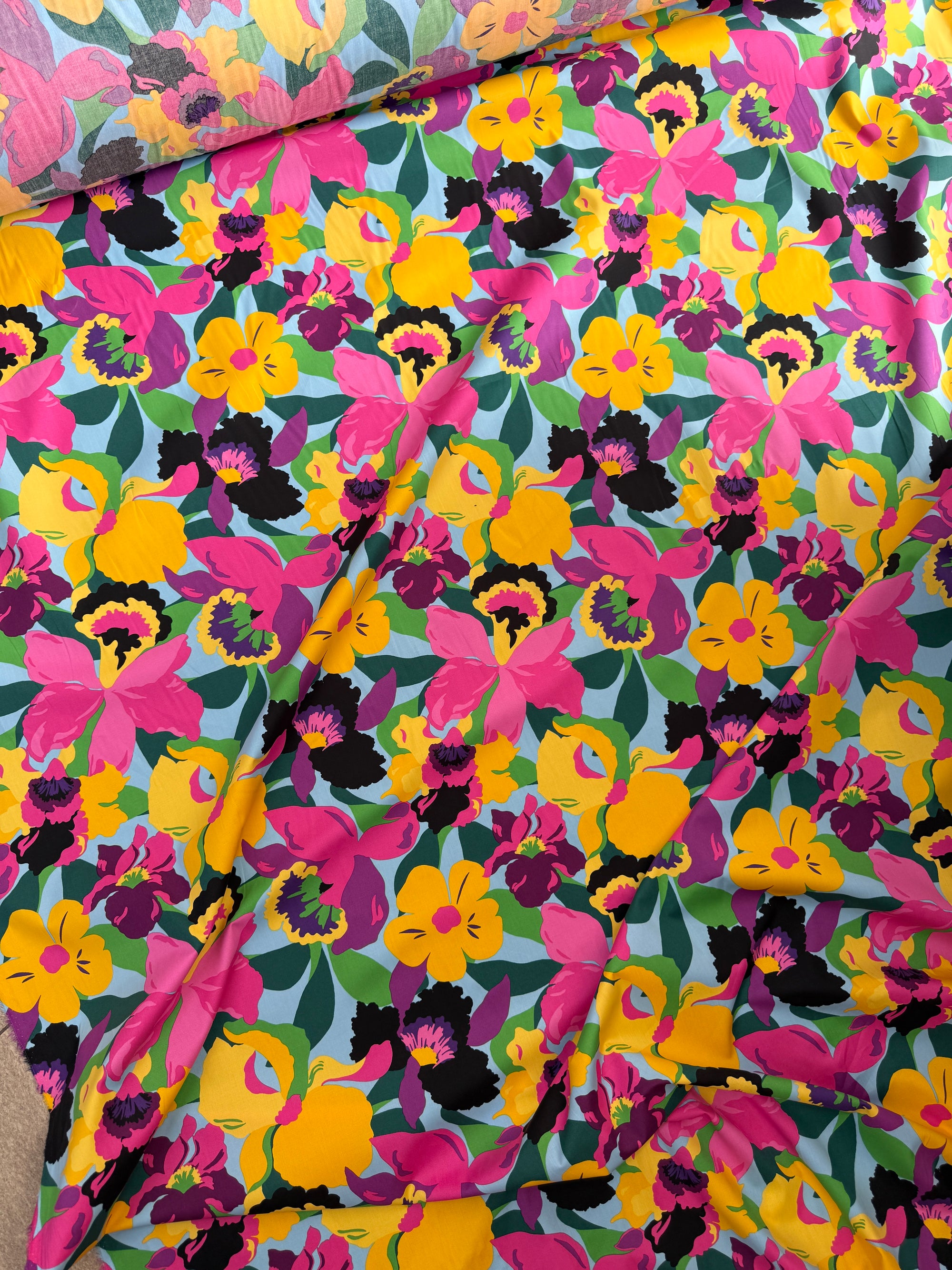 *PRE ORDER* Vibrant Summer Floral Cotton Poplin