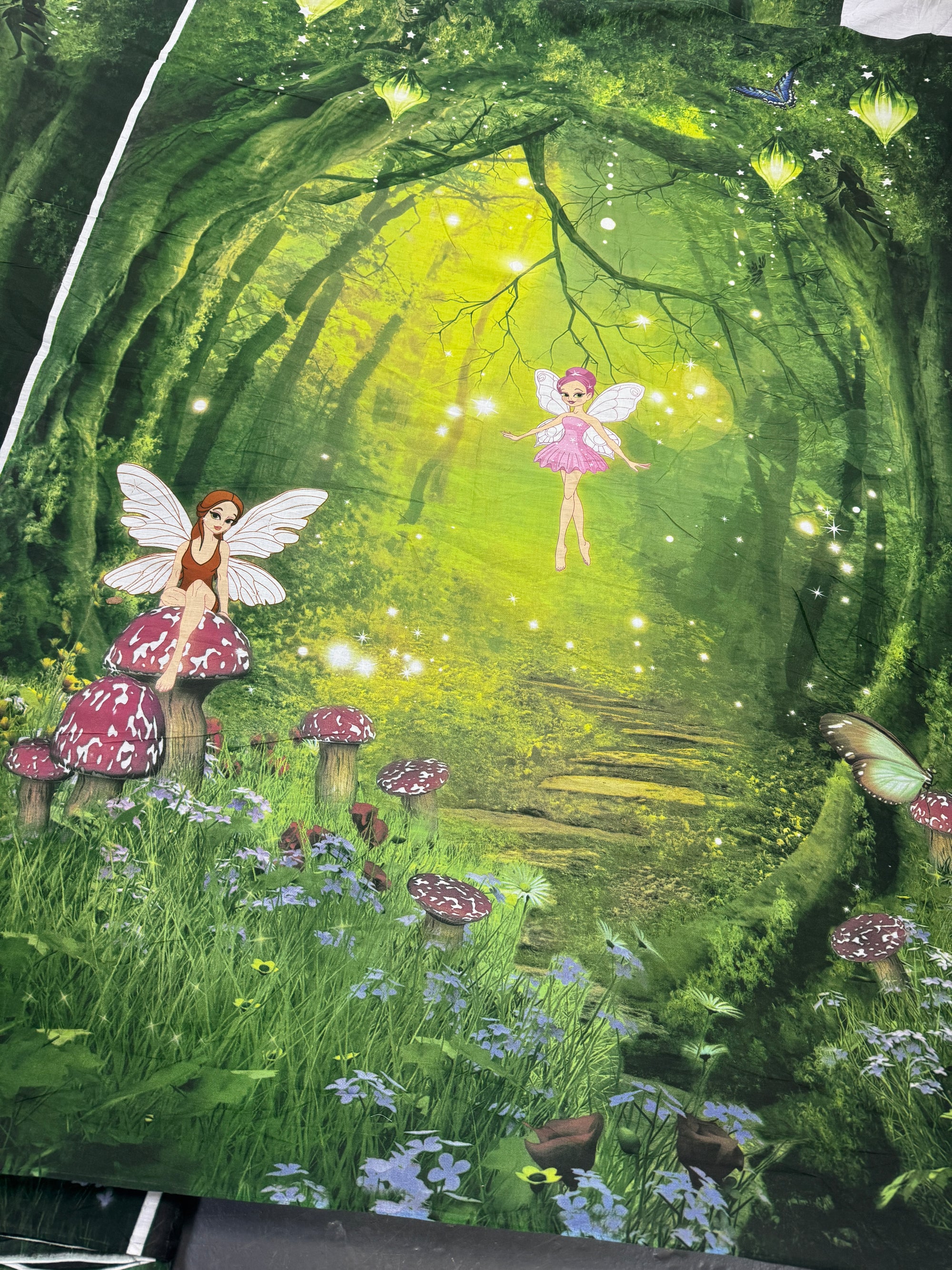 Enchanted Forest Fairy 100% Cotton Panel *EXTRA WIDE*
