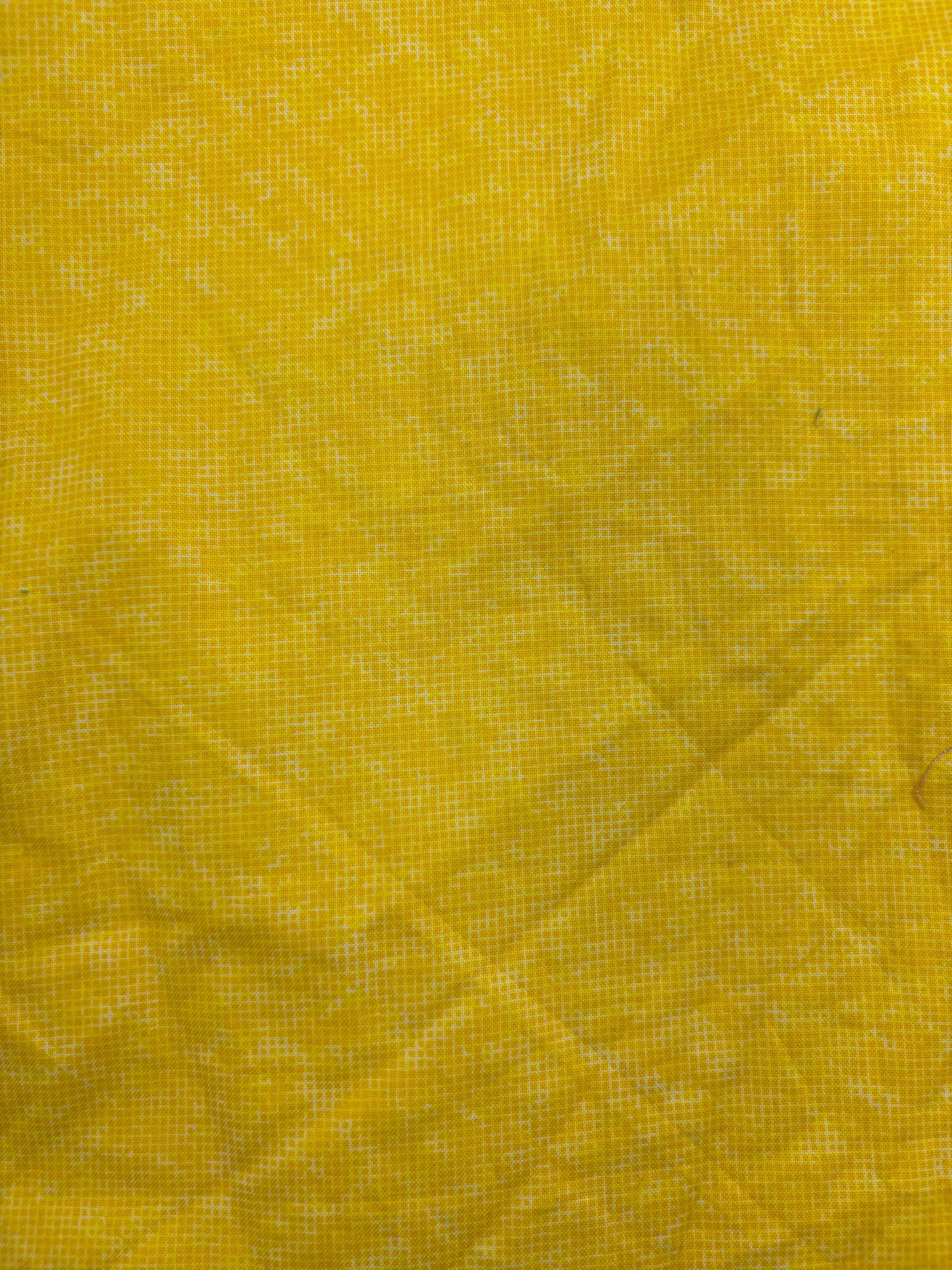Mustard Dot Matrix 100% Cotton - 1.4m Piece
