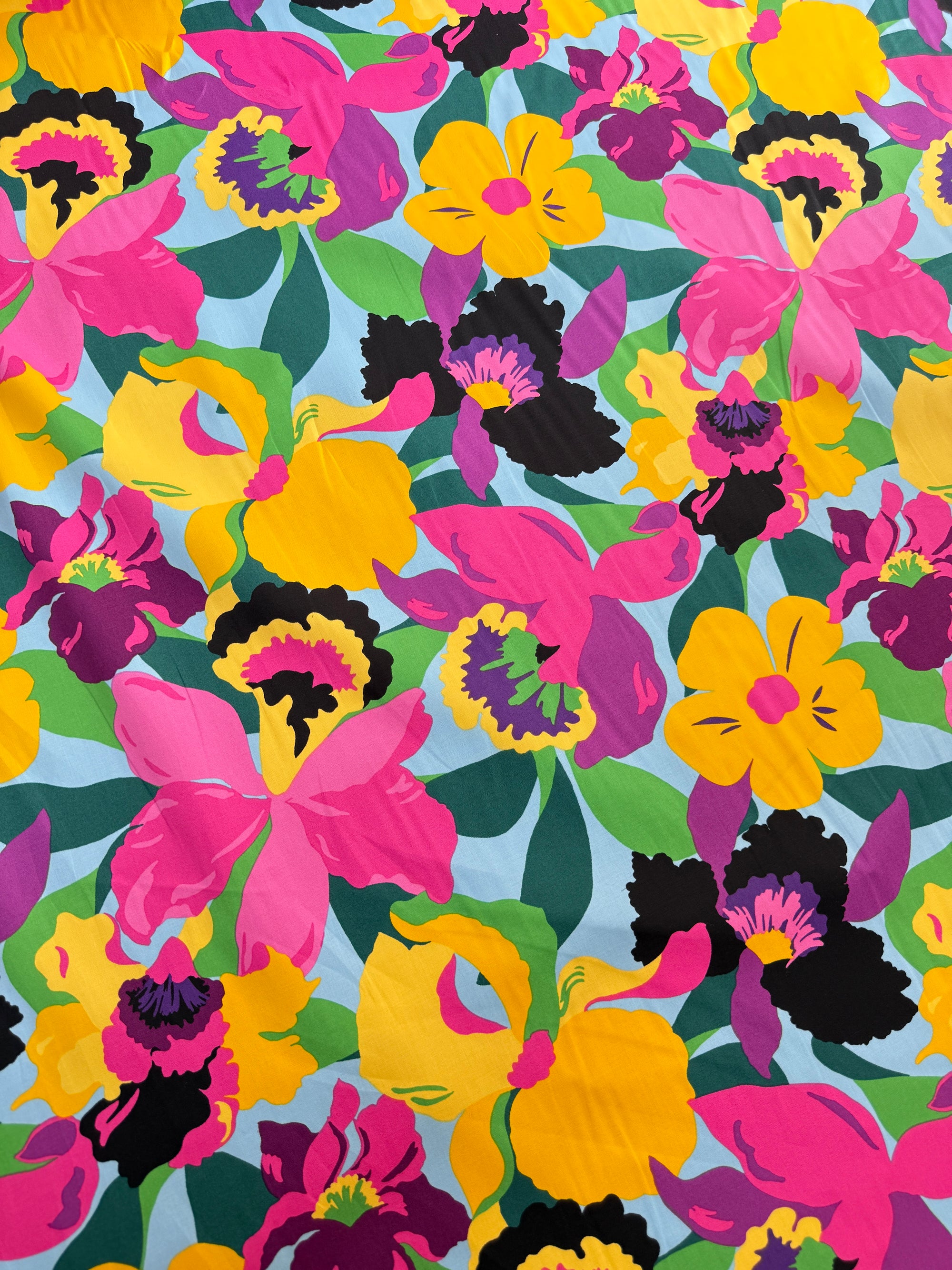 *PRE ORDER* Vibrant Summer Floral Cotton Poplin