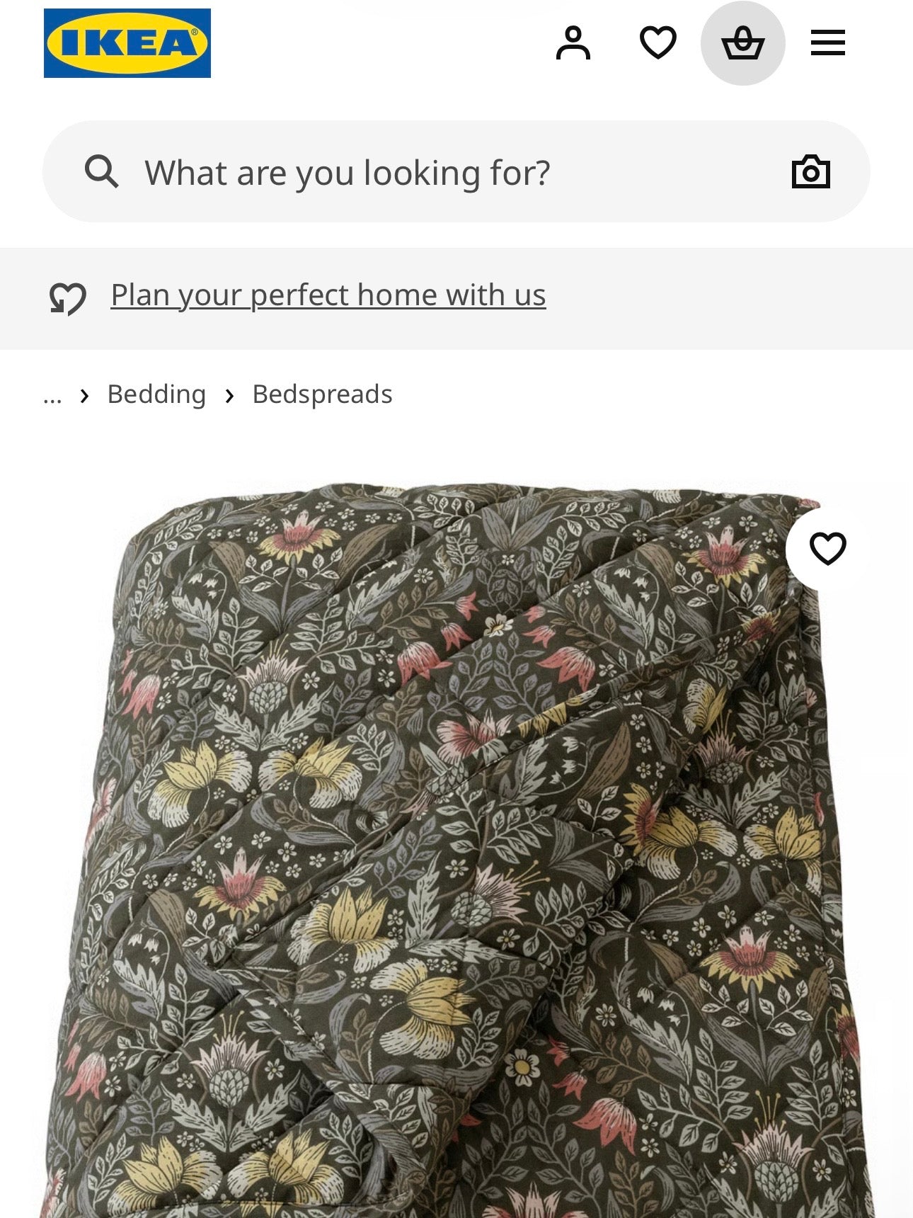 Forest Floral 100% Cotton 82” - Ikea *EXTRA WIDE*