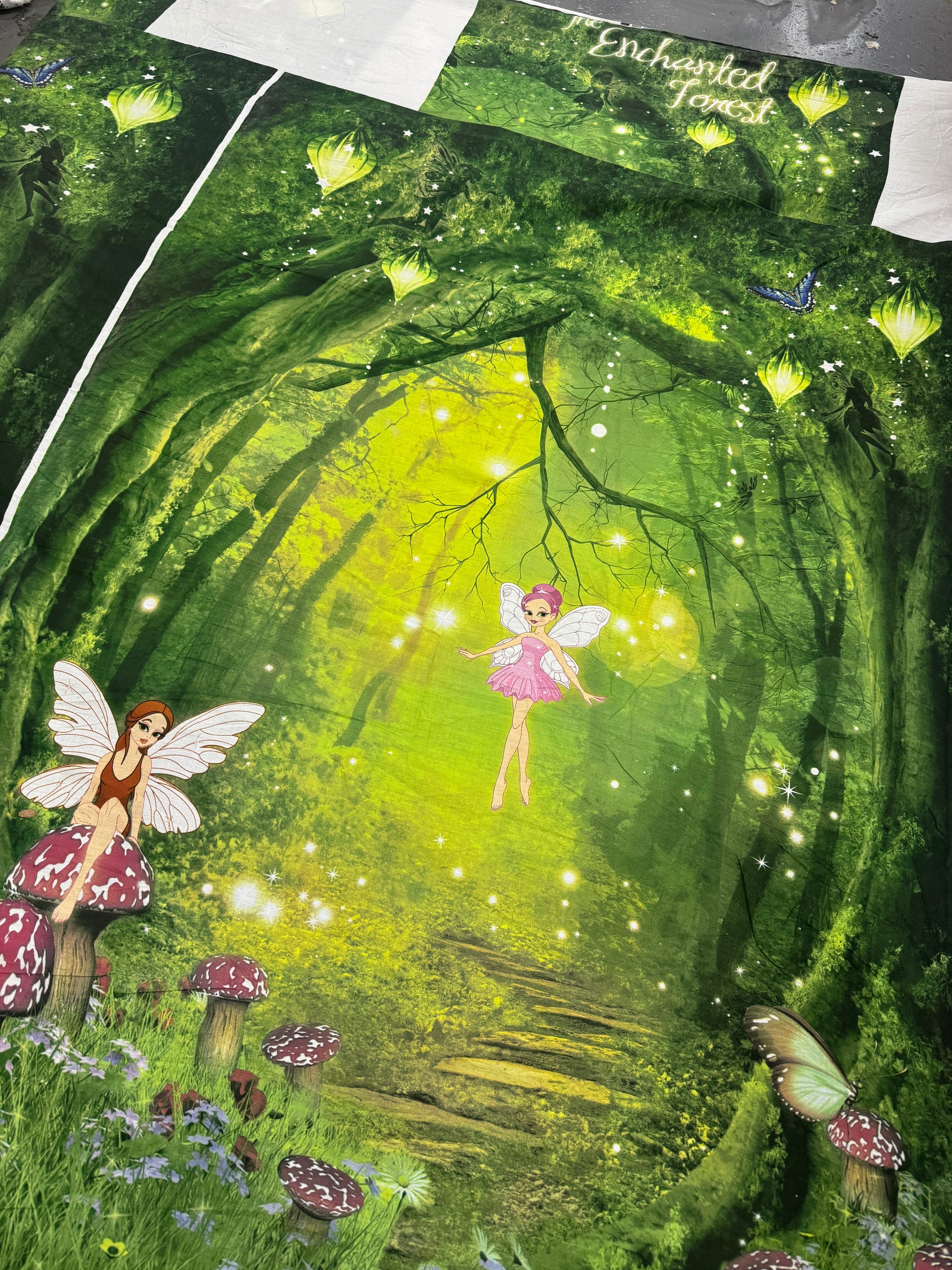 Enchanted Forest Fairy 100% Cotton Panel *EXTRA WIDE*