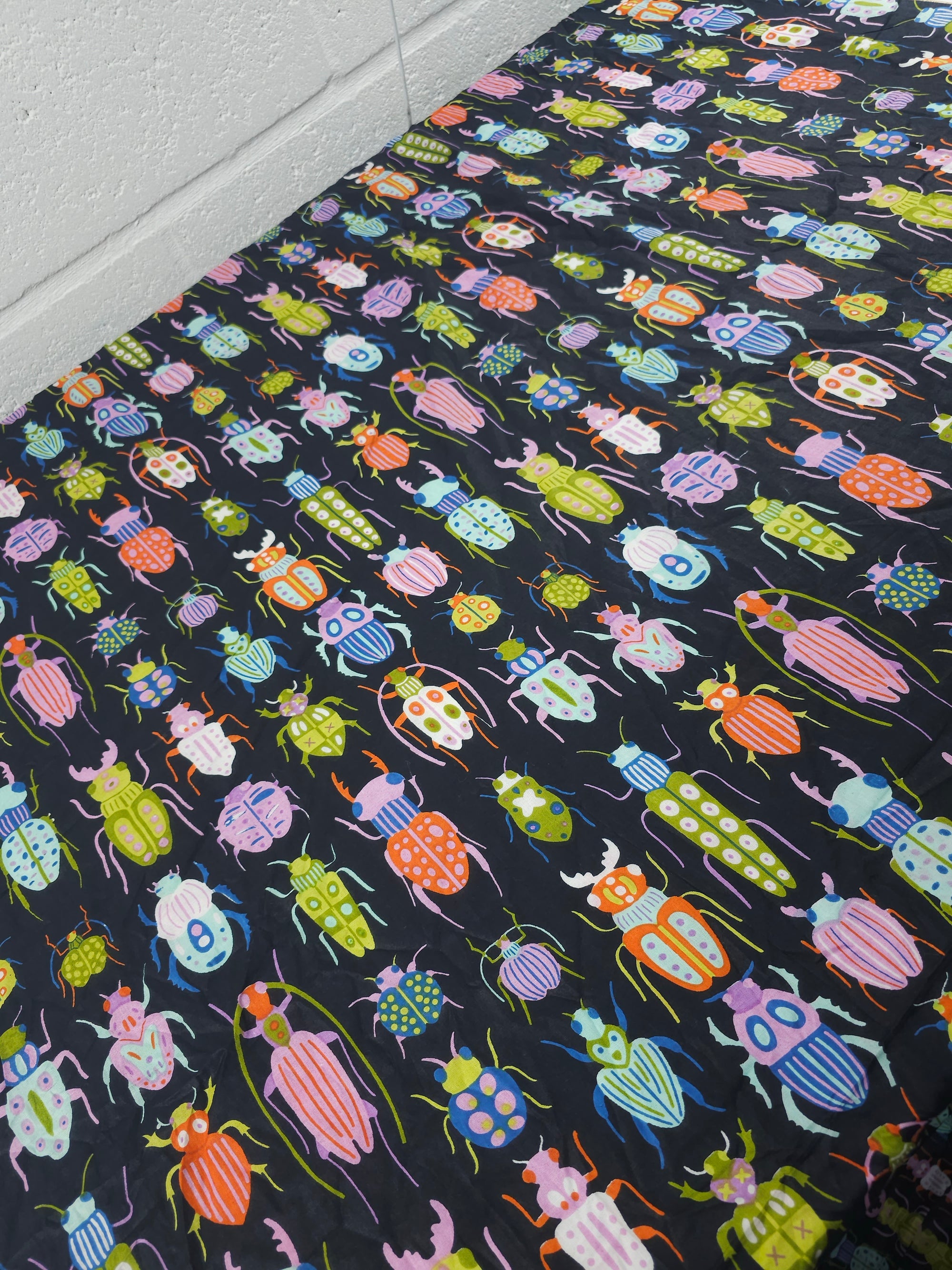 Animated Bugs Cambric Cotton