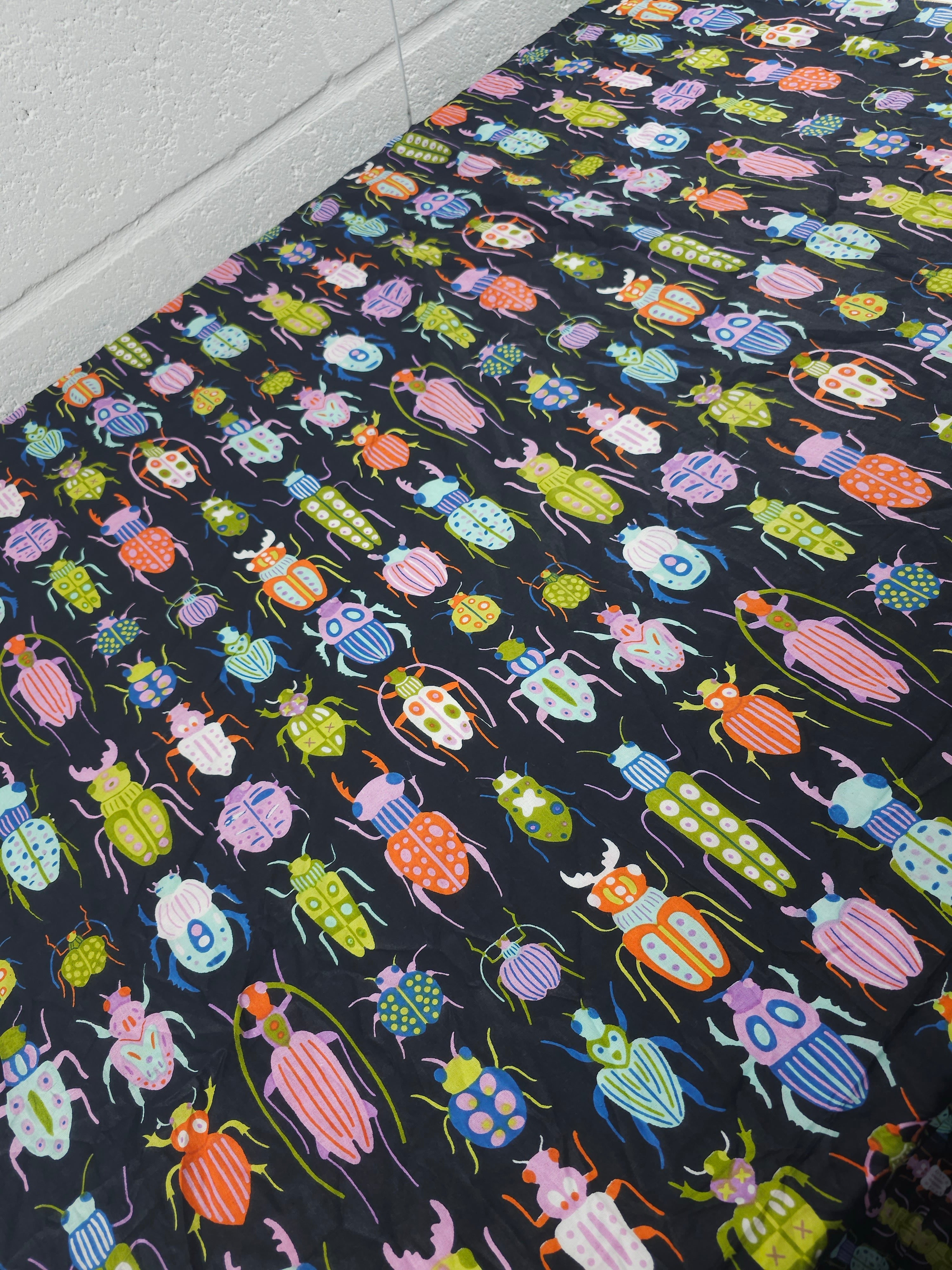 Animated Bugs Cambric Cotton