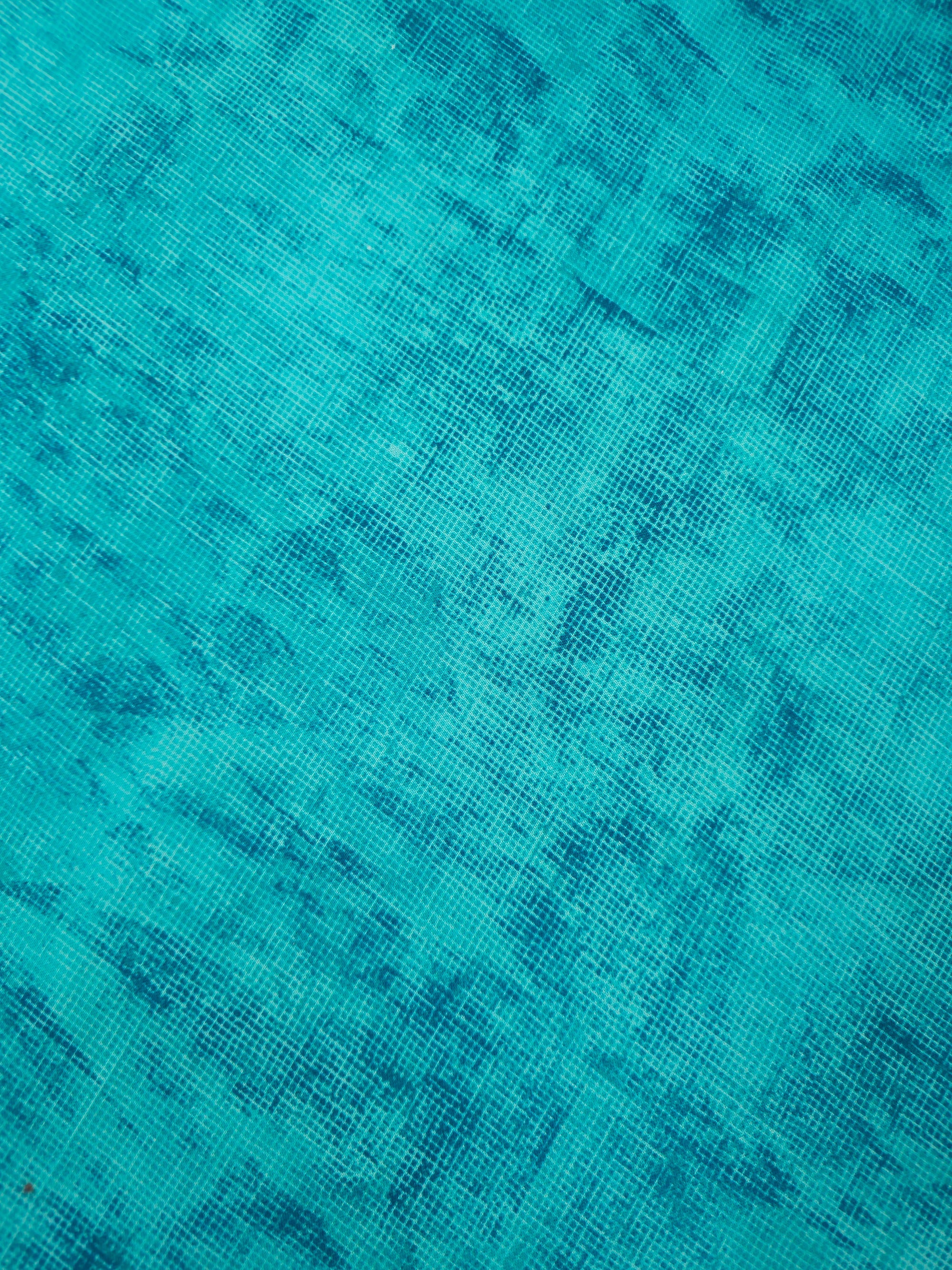Turquoise/Teal Washed Grid 100% Cotton 102" - Robert Kaufman *EXTRA WIDE*