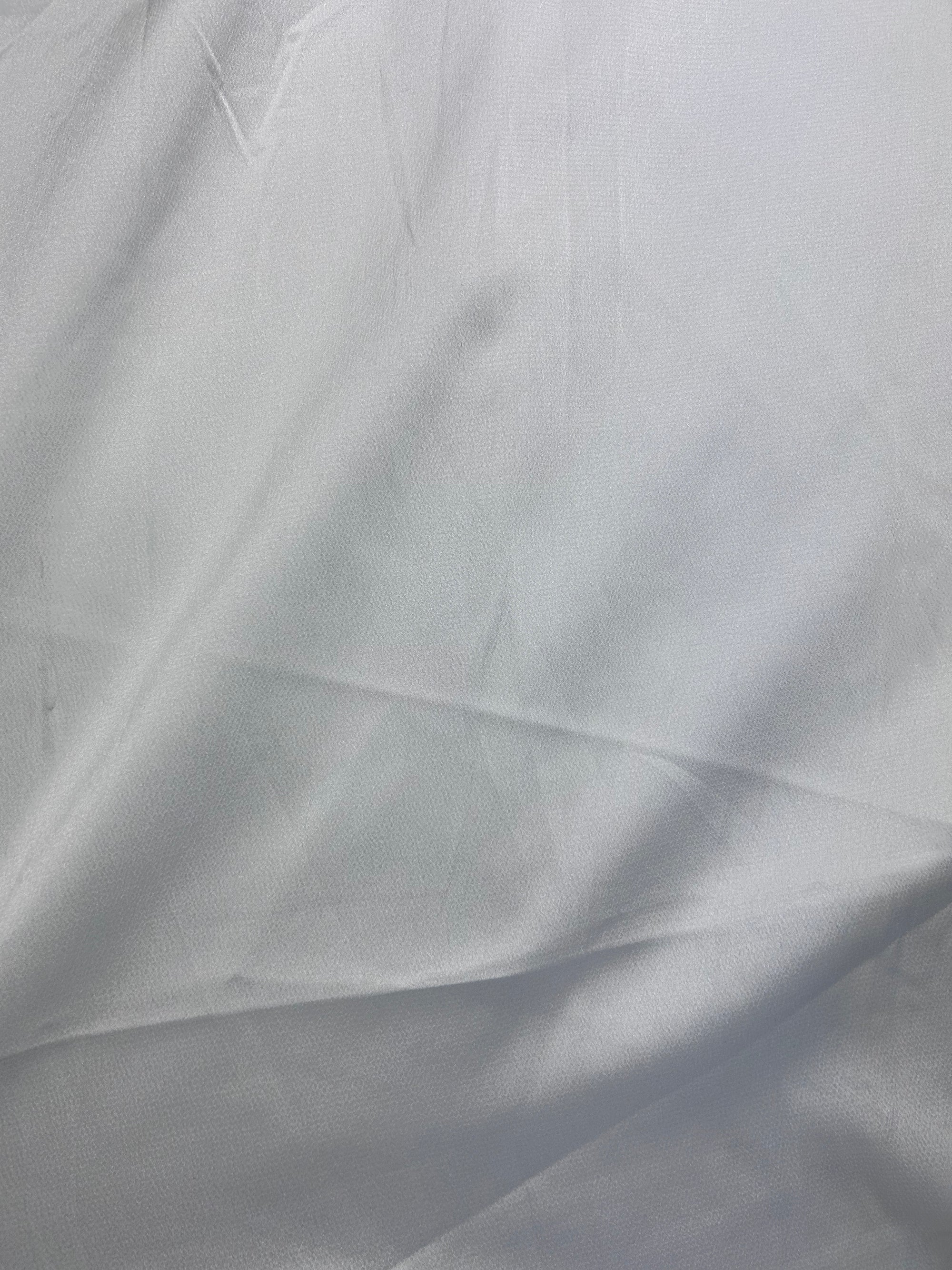 White Bubble Satin - 1.9m Piece
