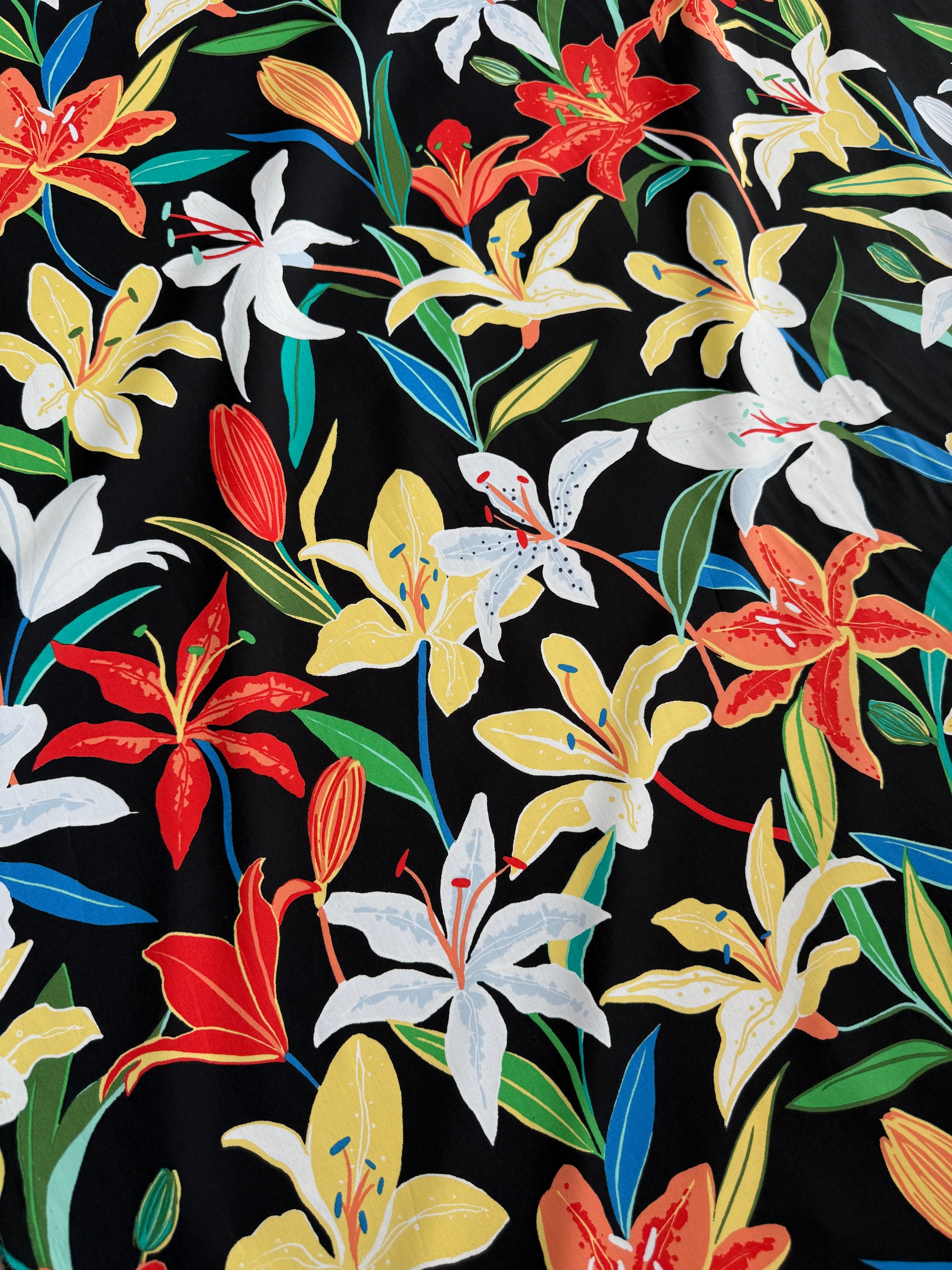 *PRE ORDER* Summer Lilies Cotton Poplin