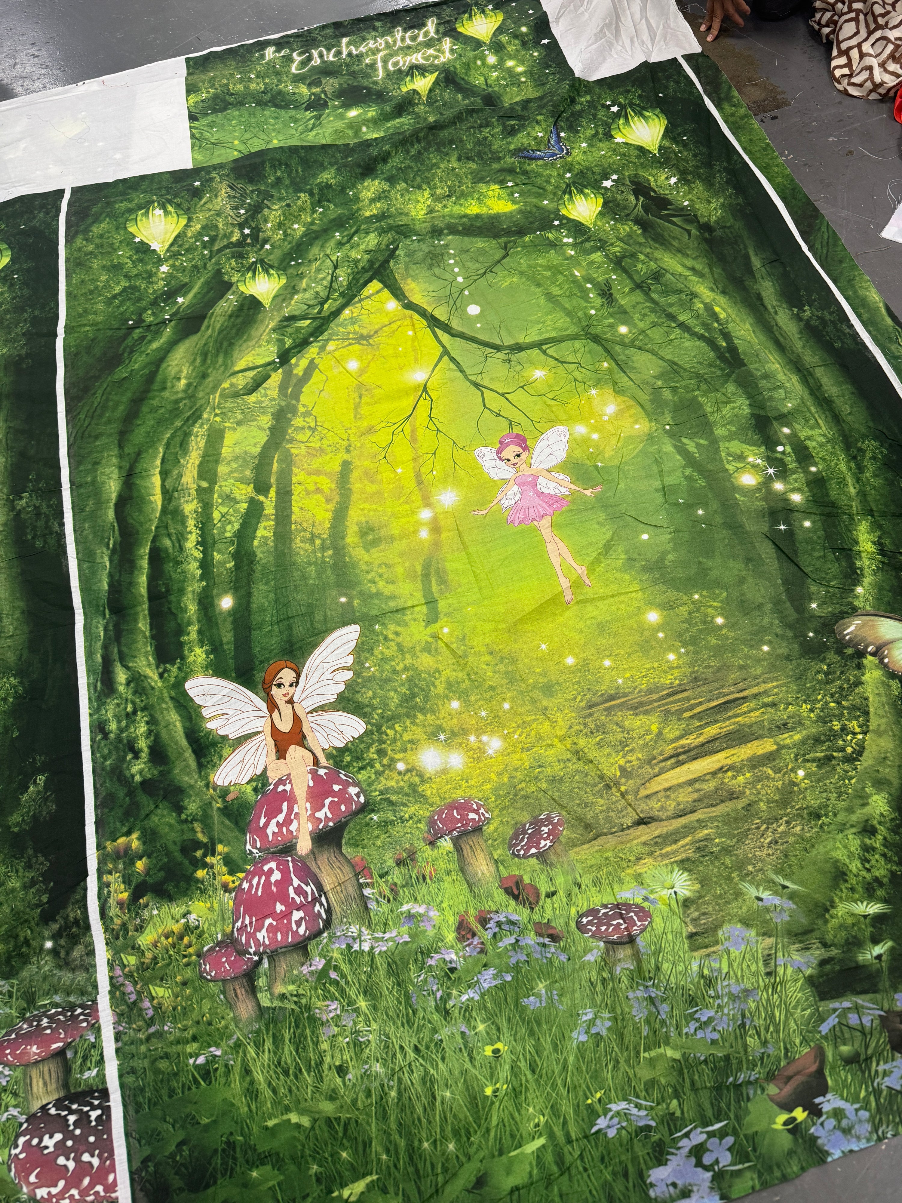 Enchanted Forest Fairy 100% Cotton Panel *EXTRA WIDE*
