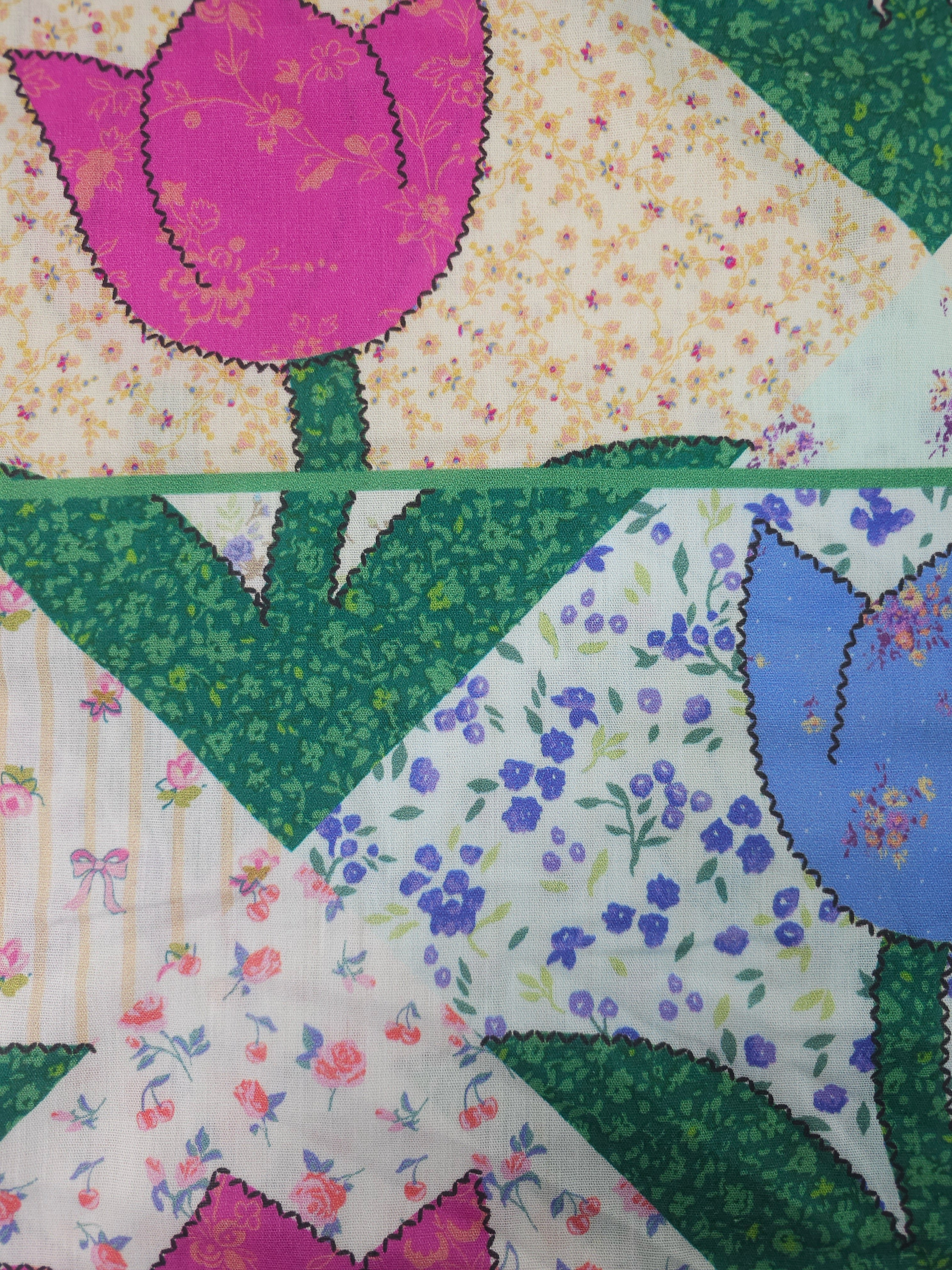 Renee Tulip Patchwork 100% Cotton 90”- Urban Outfitters *EXTRA WIDE*