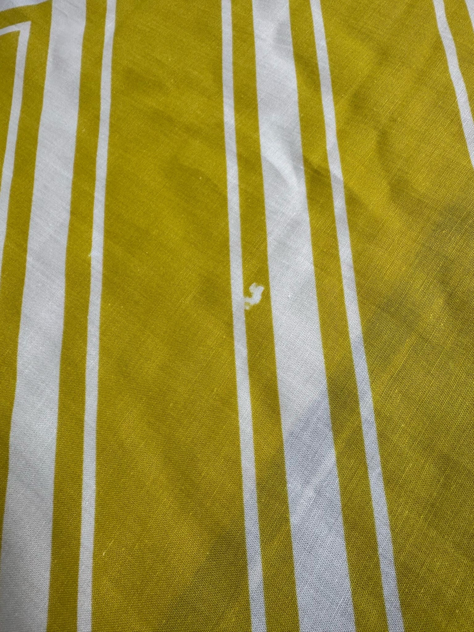 Mustard Yellow ZigZag Viscose Challis *DEFECT*